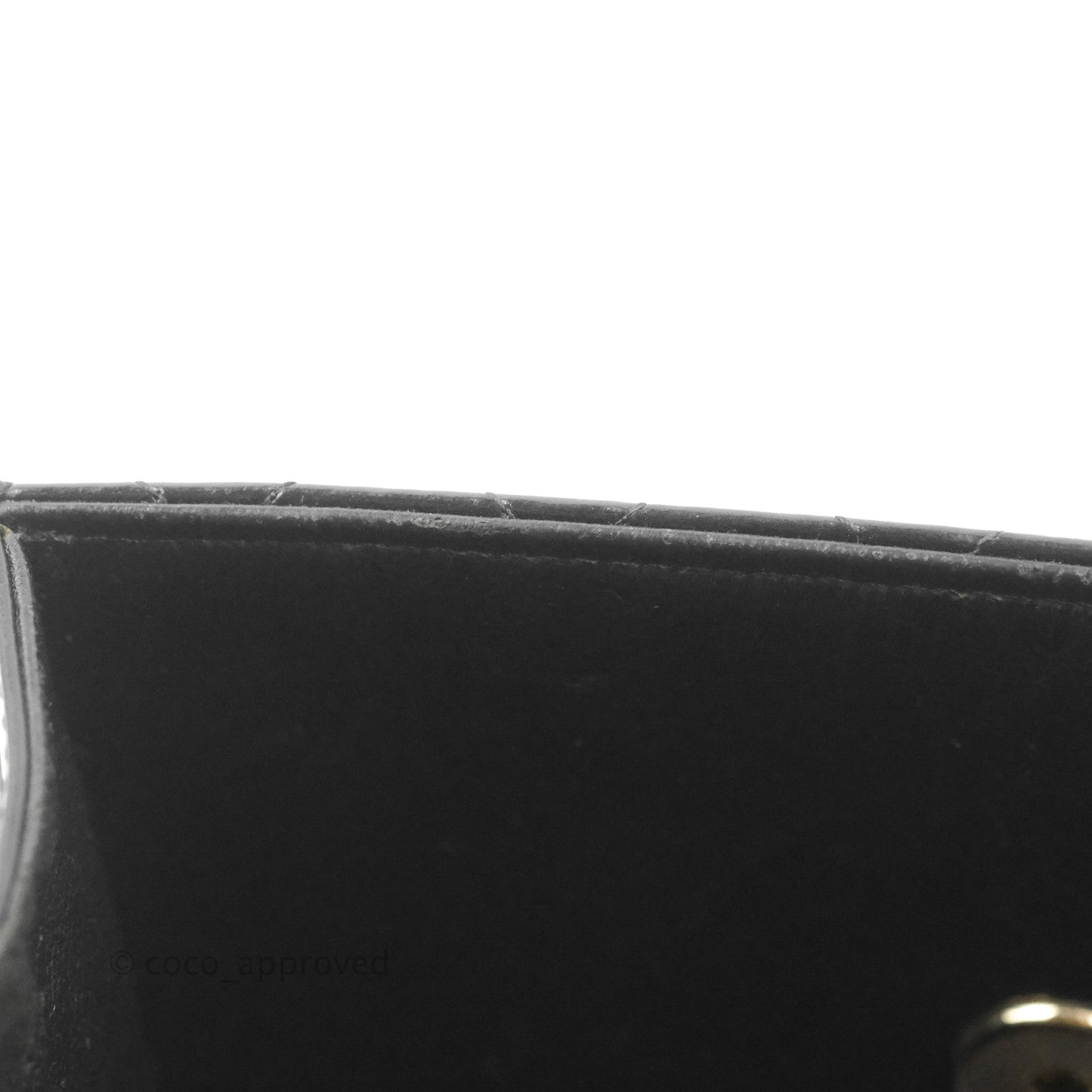 Chanel Mini Flap Clutch with Chain Black Gold Hardware