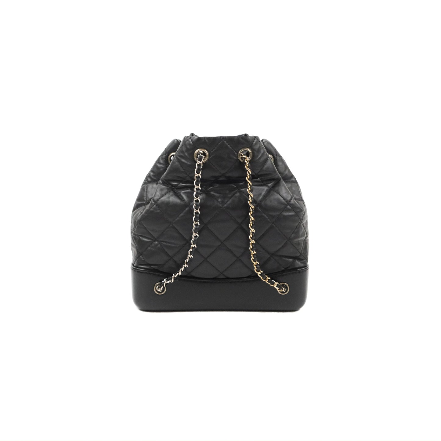 Chanel Small Gabrielle Backpack Black Aged Calfskin