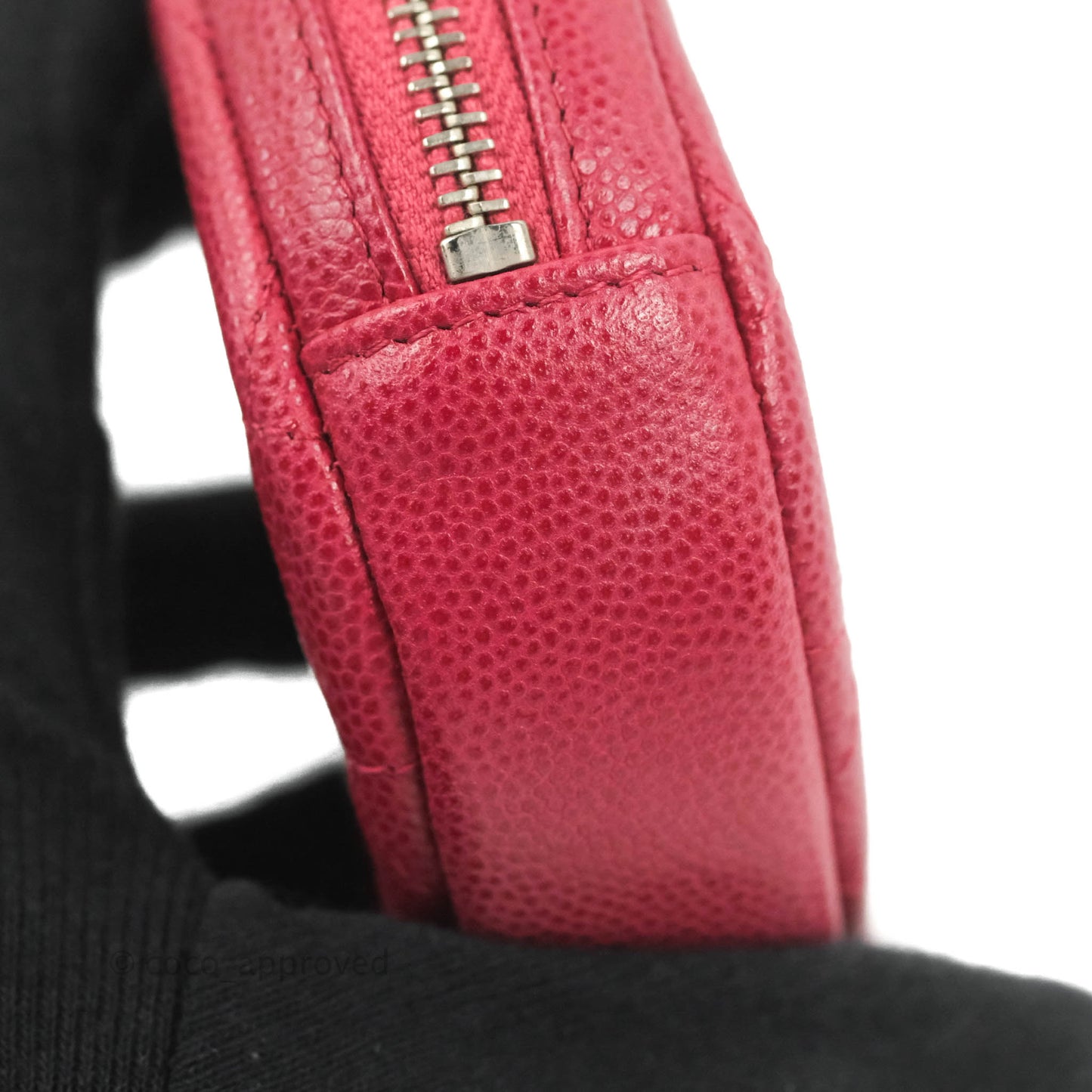 Chanel Red Round Coin Purse