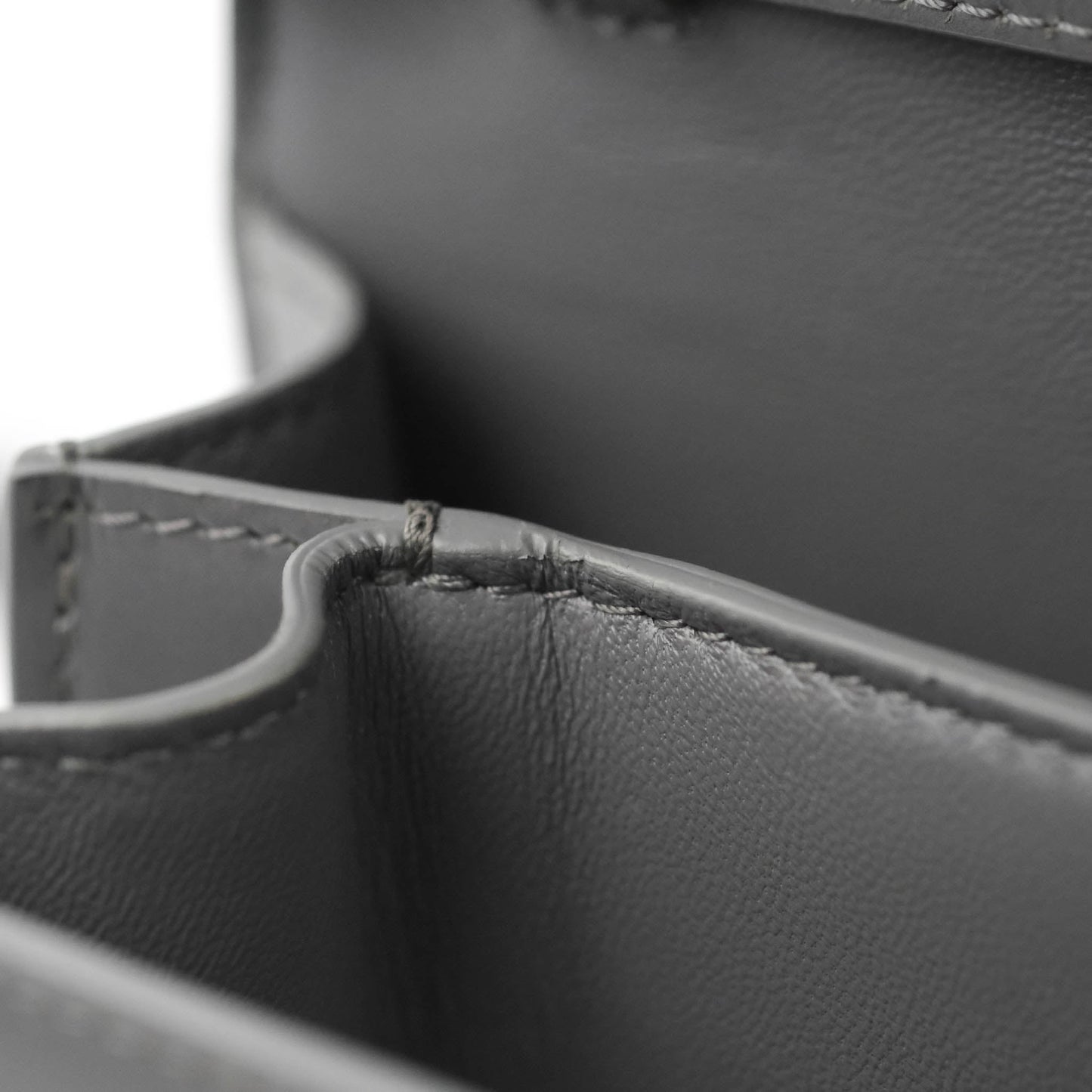 Celine Teen Classic Box Flap Light Grey Calfskin