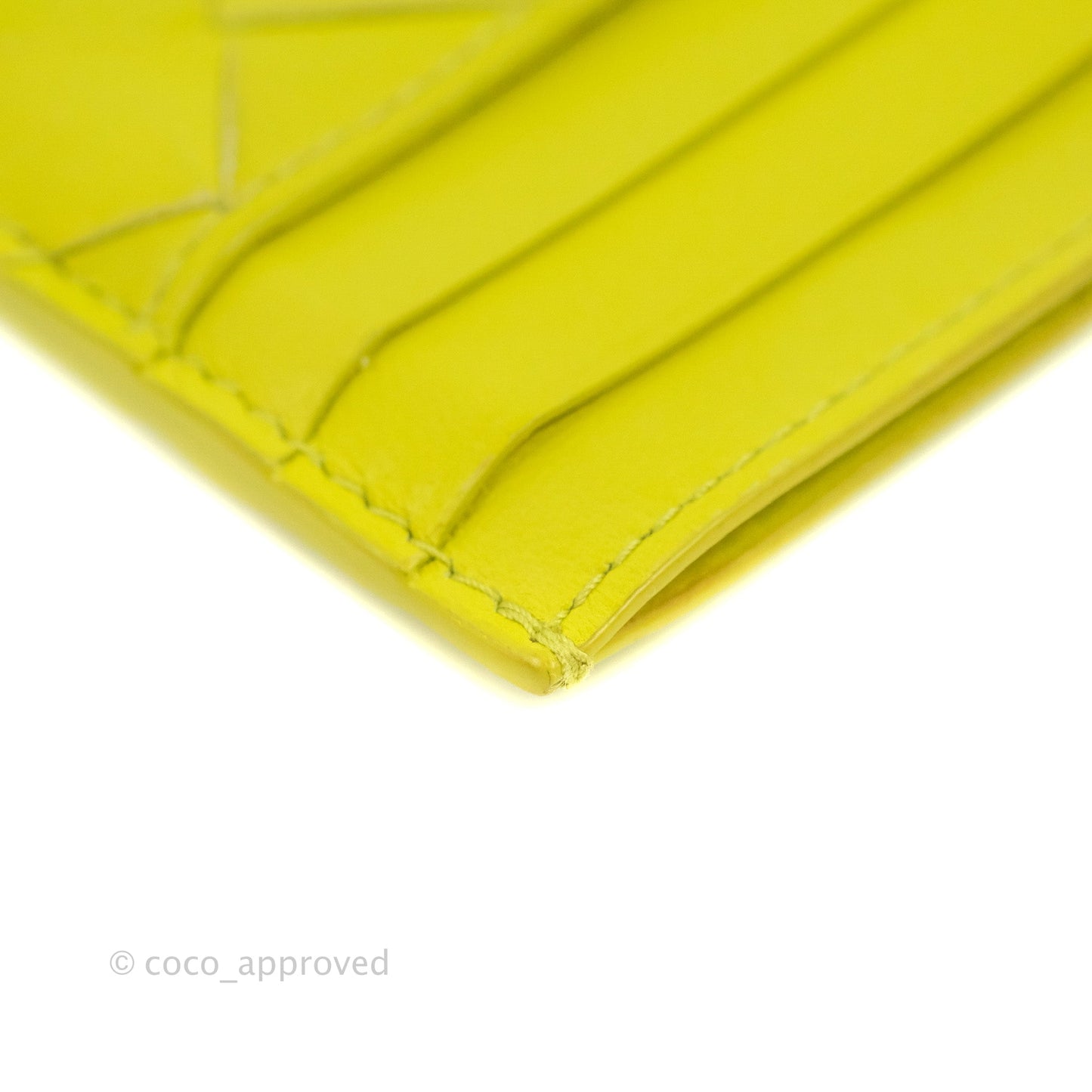 Bottega Veneta Intrecciato Card Holder Kiwi
