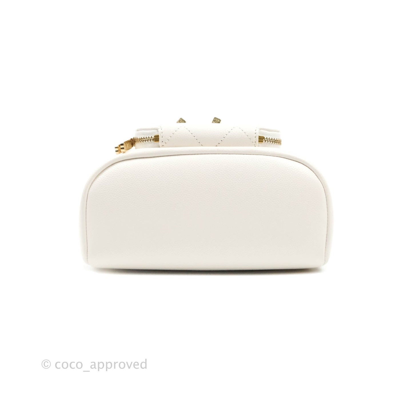 Chanel Business Affinity Drawstring Bucket Bag White Caviar Gold Hardware