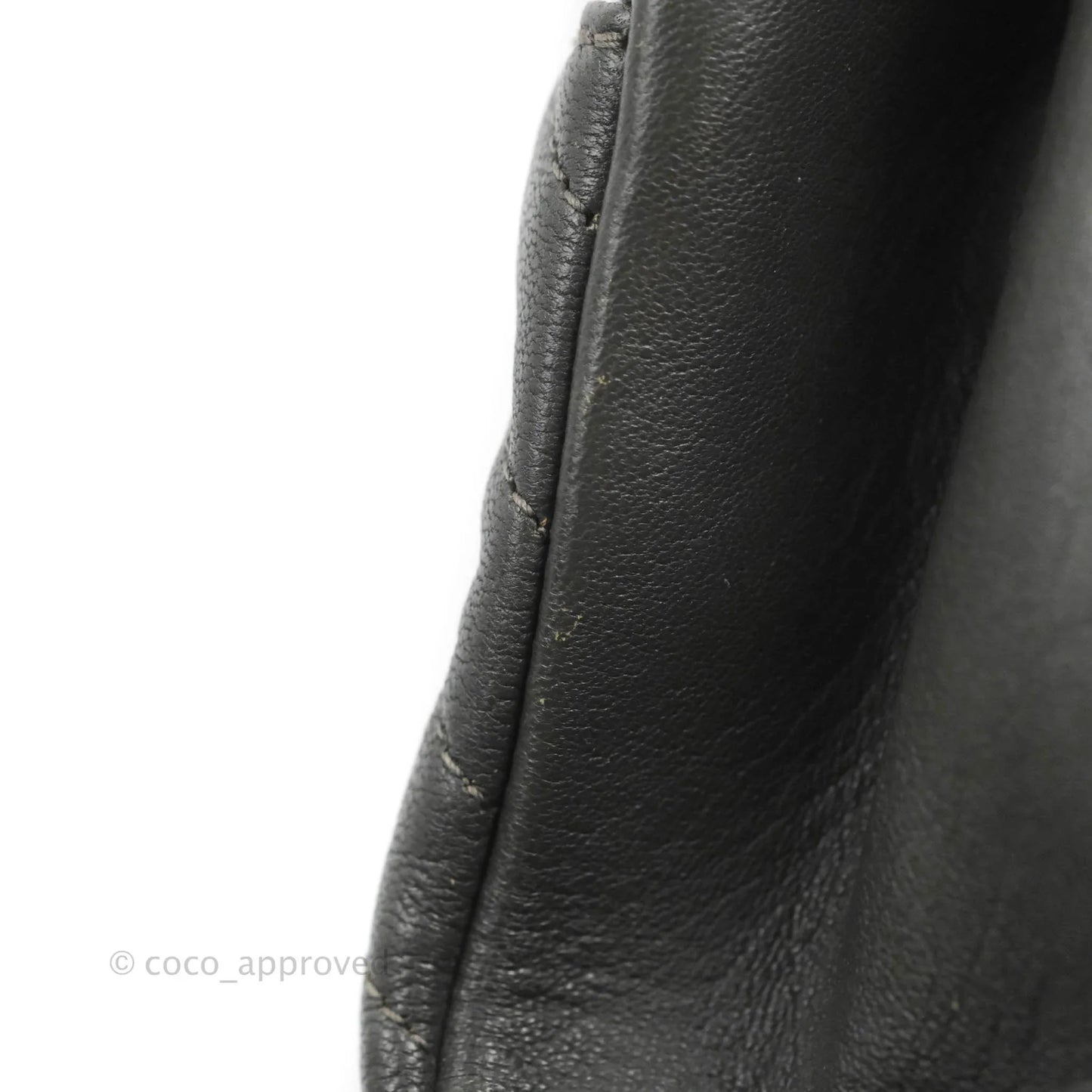 Saint Laurent Chevron Medium College Grey Chain Bag Ruthenium Hardware