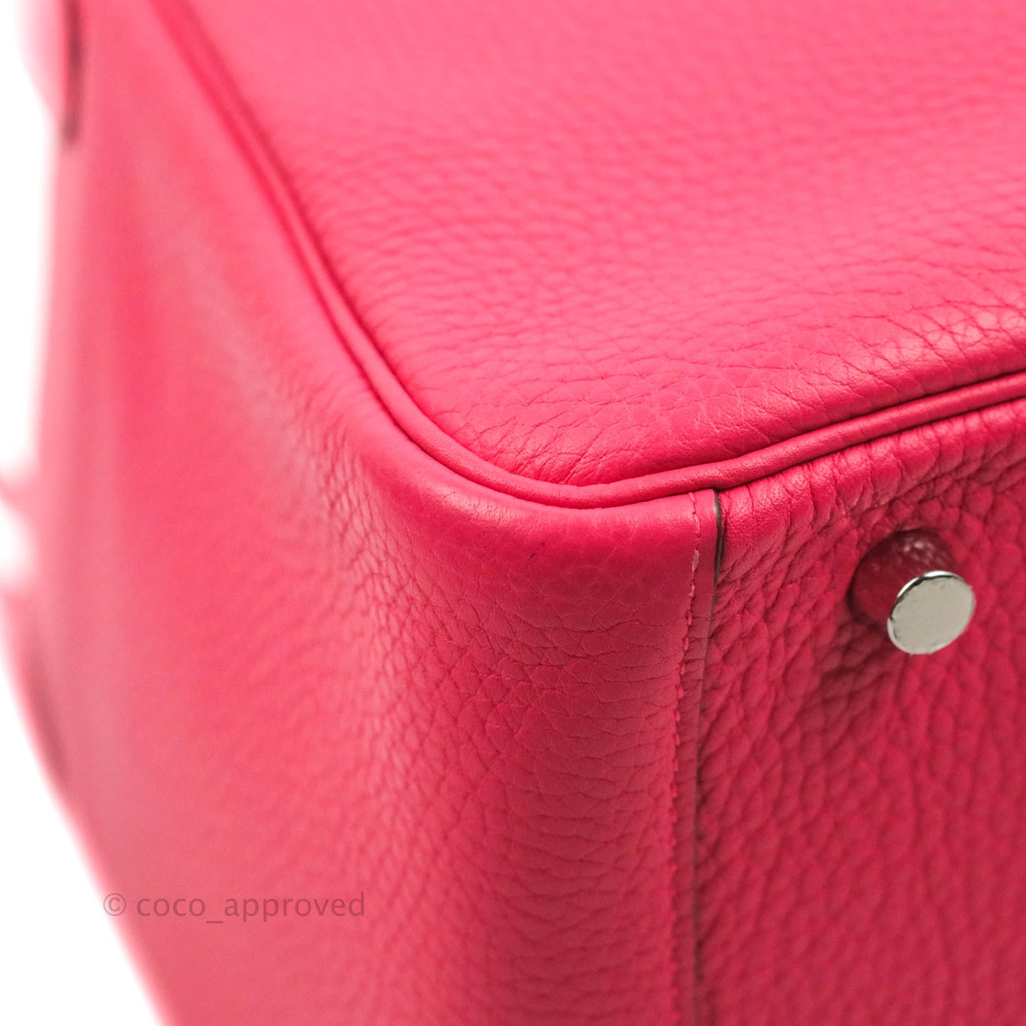 Hermès Lindy 30 Rose Extreme Clemence Palladium Hardware