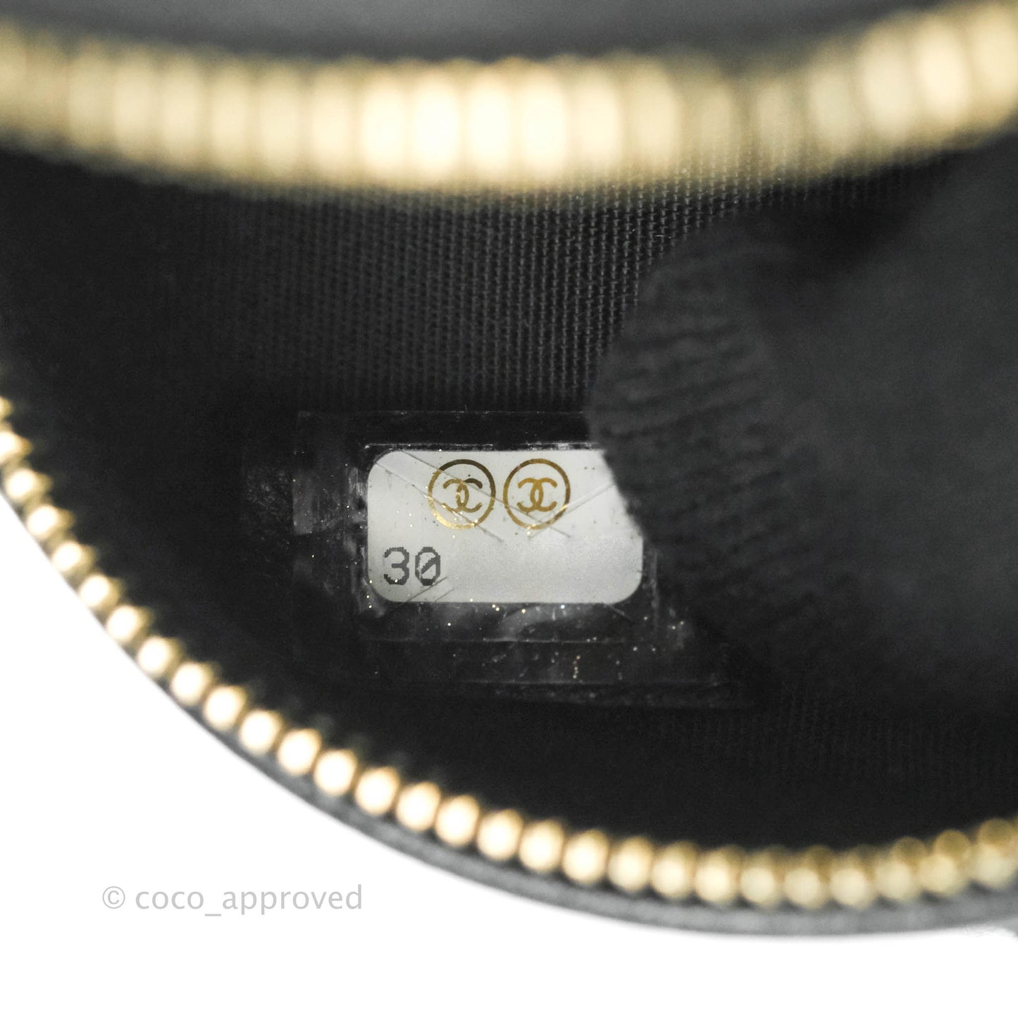 Chanel Quilted Filigree Chain Around Circle Bag Black Lambskin Aged Gold Hardware