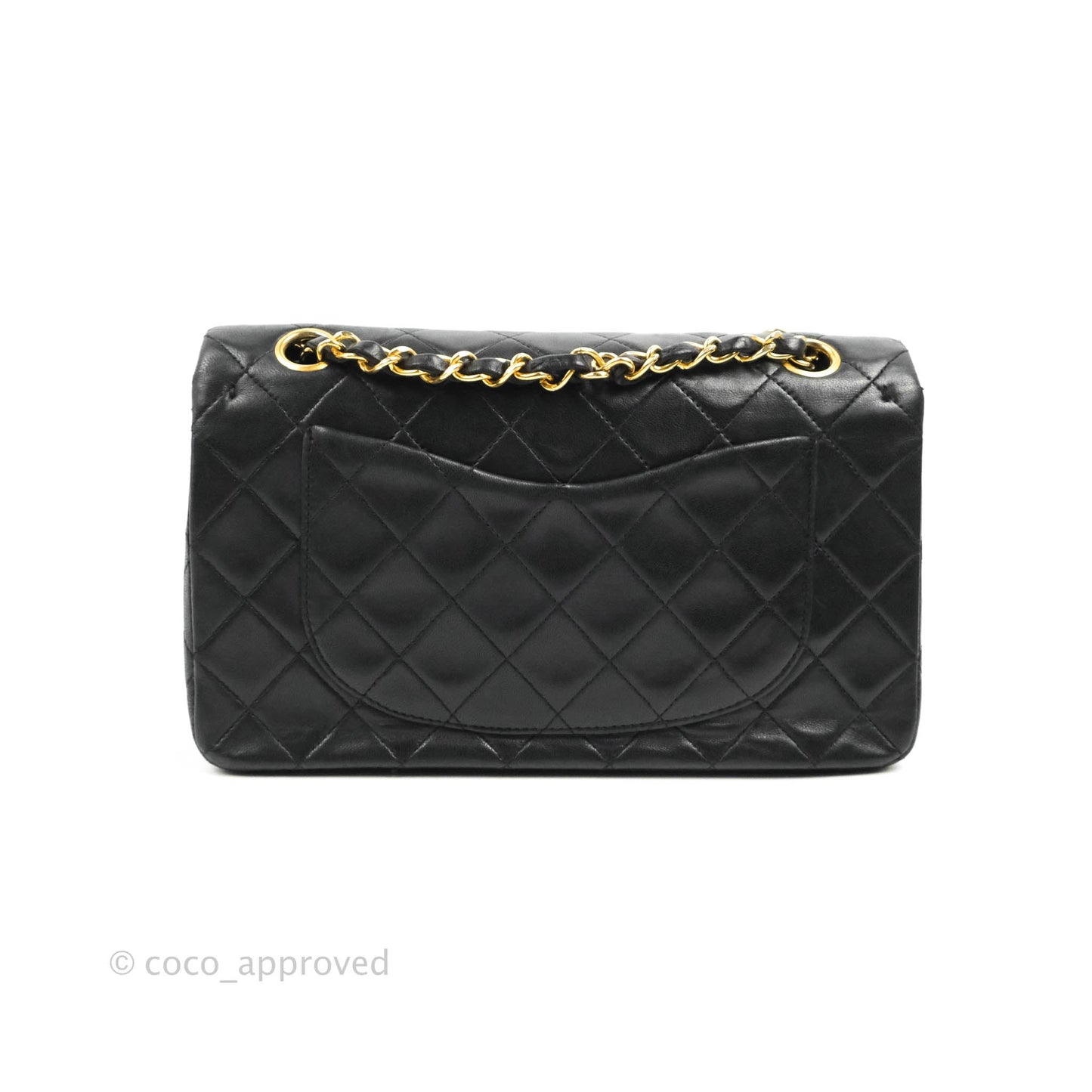 Chanel Classic Vintage Small Flap Black Lambskin 24K Gold Hardware