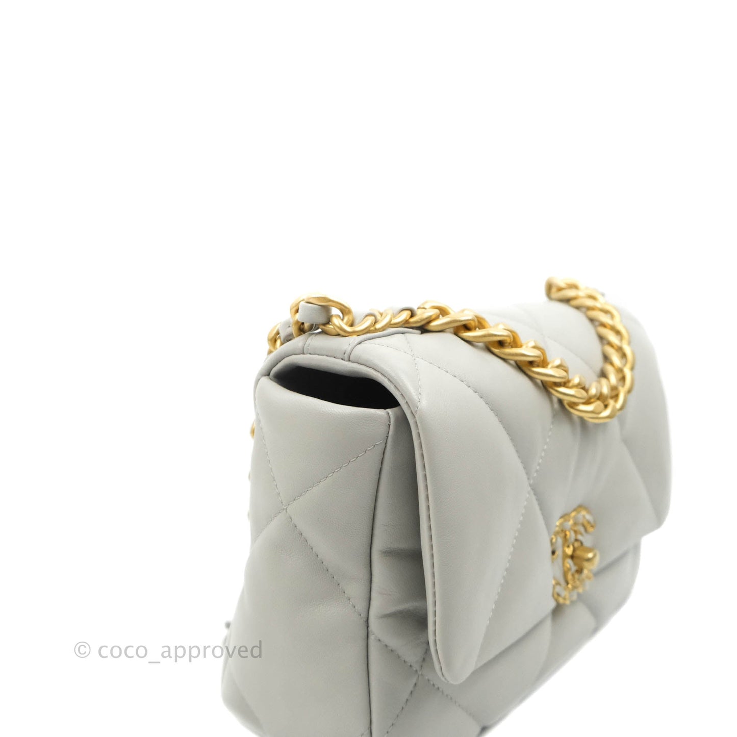 Chanel 19 Small Grey Mixed Hardware 21A