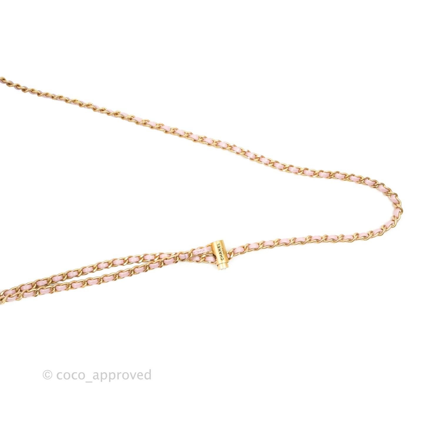 Chanel Quilted My Perfect Mini Iridescent Pink Caviar Aged Gold Hardware 21K