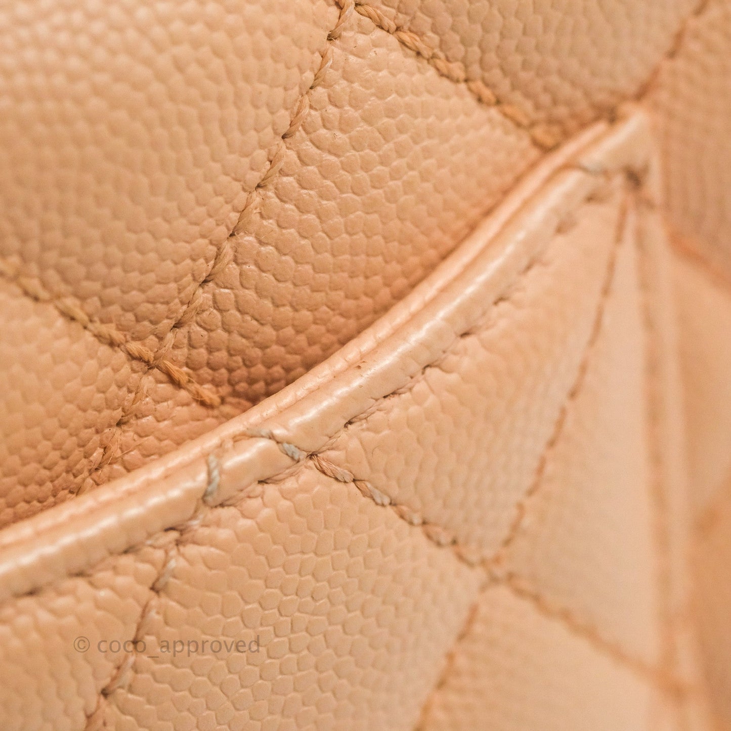 Chanel Mini Coco Handle Quilted Light Pink Caviar Gold Hardware