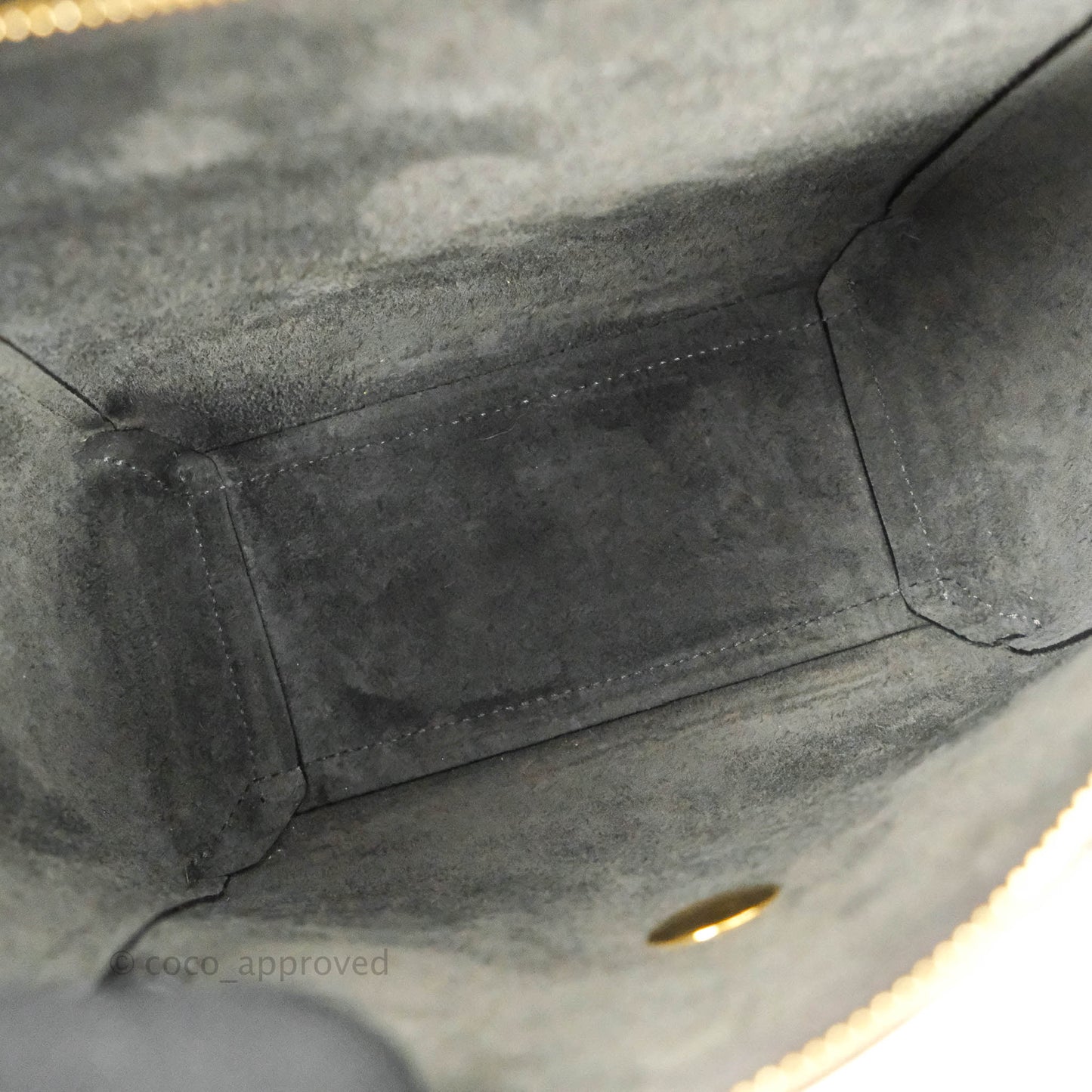 Celine Nano Belt Bag Grey Grained Calfskin Gold Hardware
