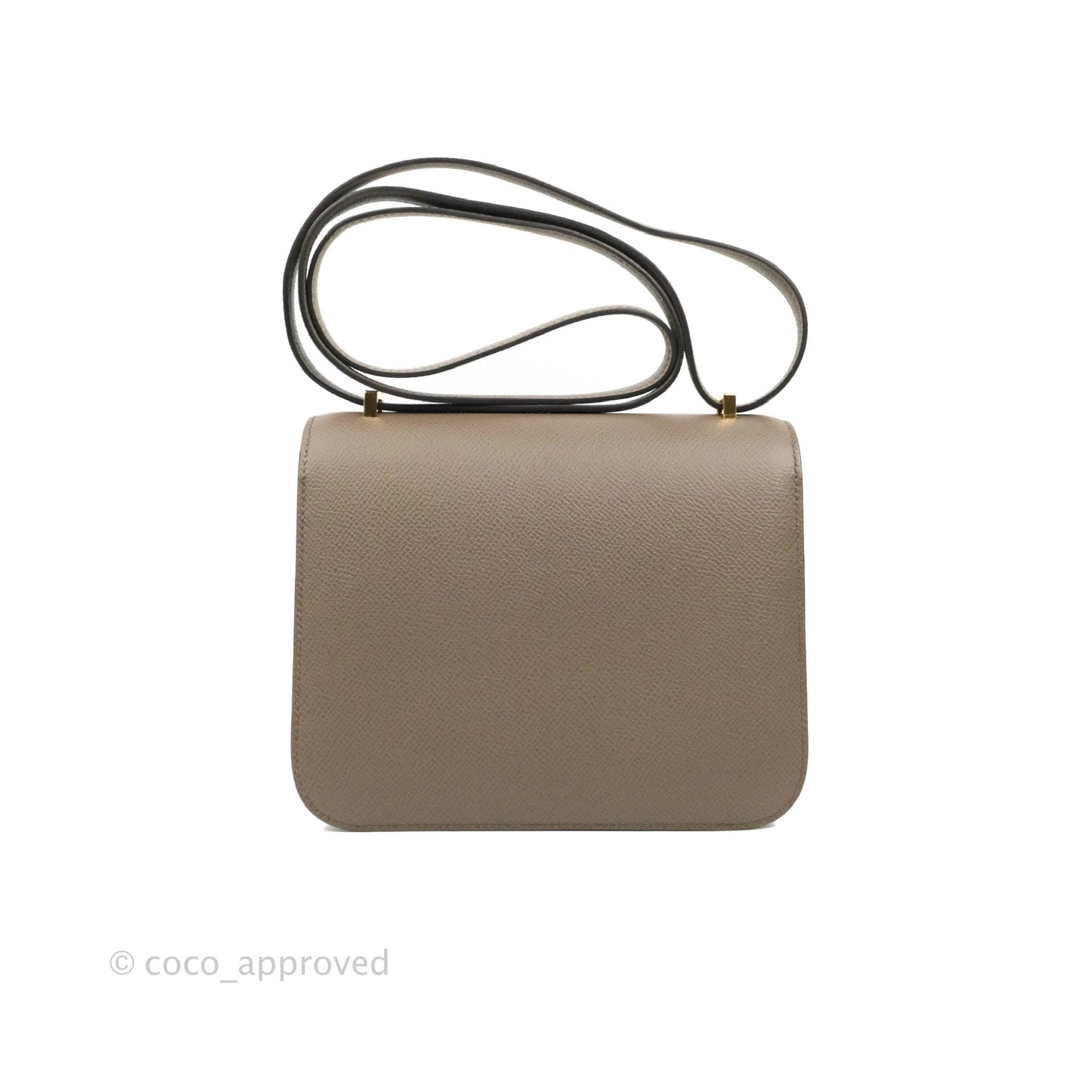 Hermès Constance Mini 18cm 8F Gris Etain Epsom Gold Hardware