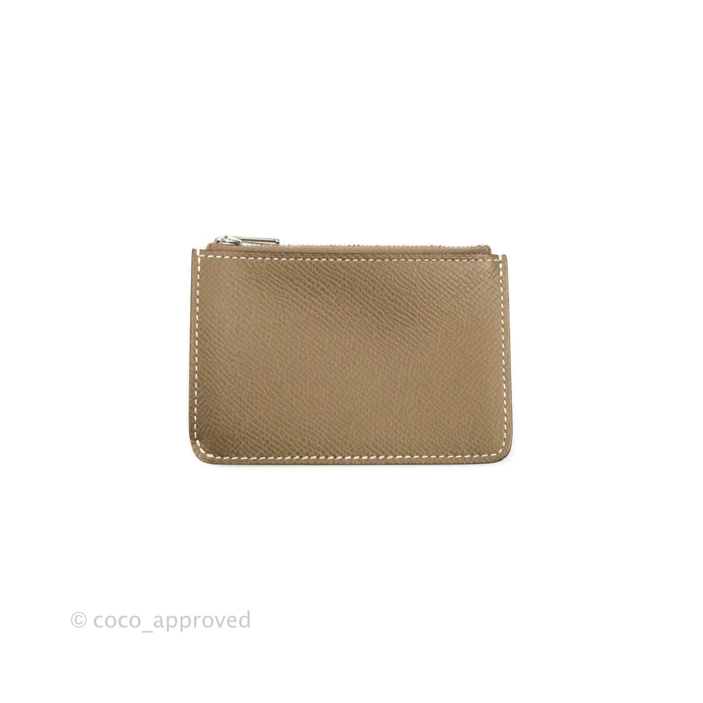 Hermès Constance Slim Wallet Etoupe Epsom Palladium Hardware