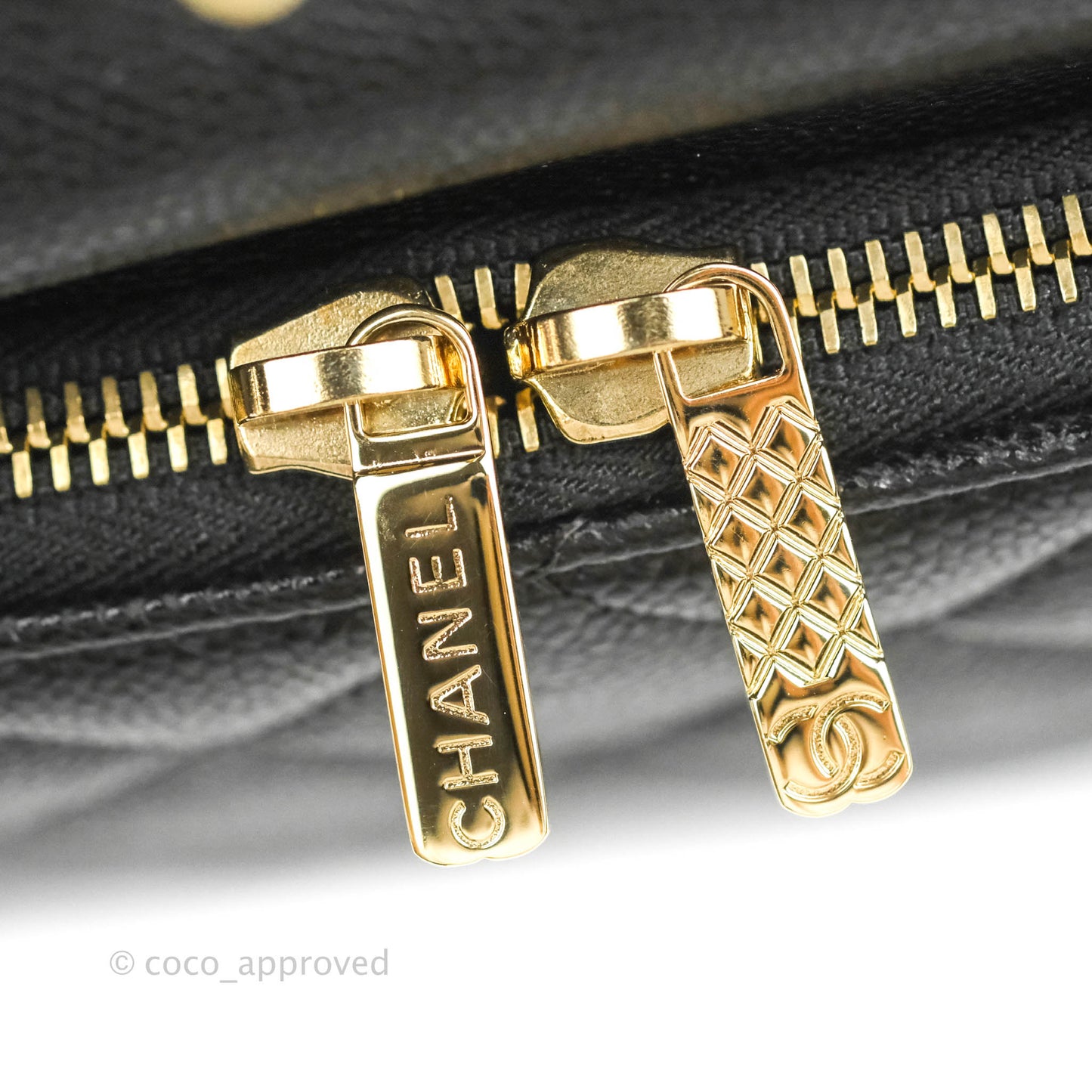 Chanel Quilted Business Affinity Backpack Black Caviar Light Gold Hardware