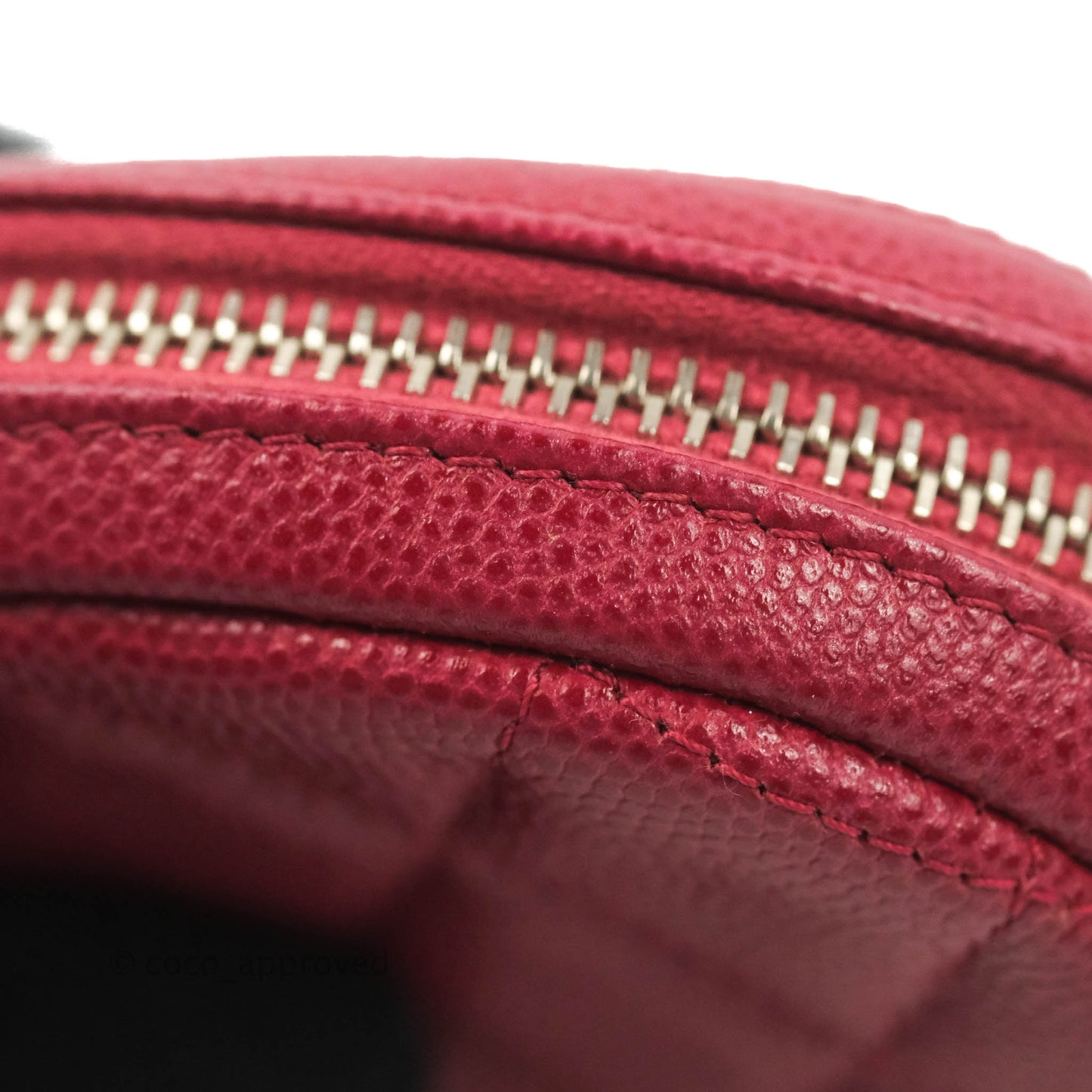 Chanel Red Round Coin Purse