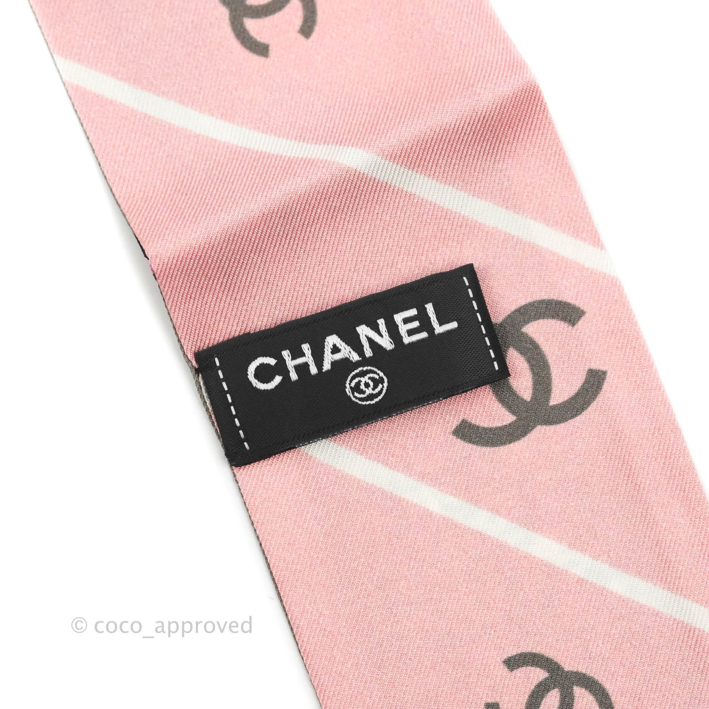 Chanel Silk Twilly in Tweed Print