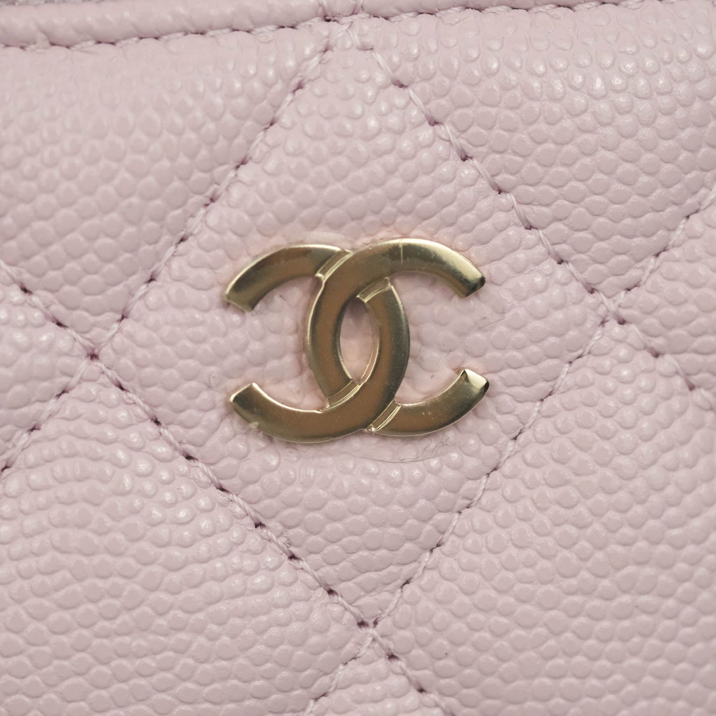 Chanel Mini Vanity Classic With Chain Lilac Rose Clair Caviar Gold Hardware
