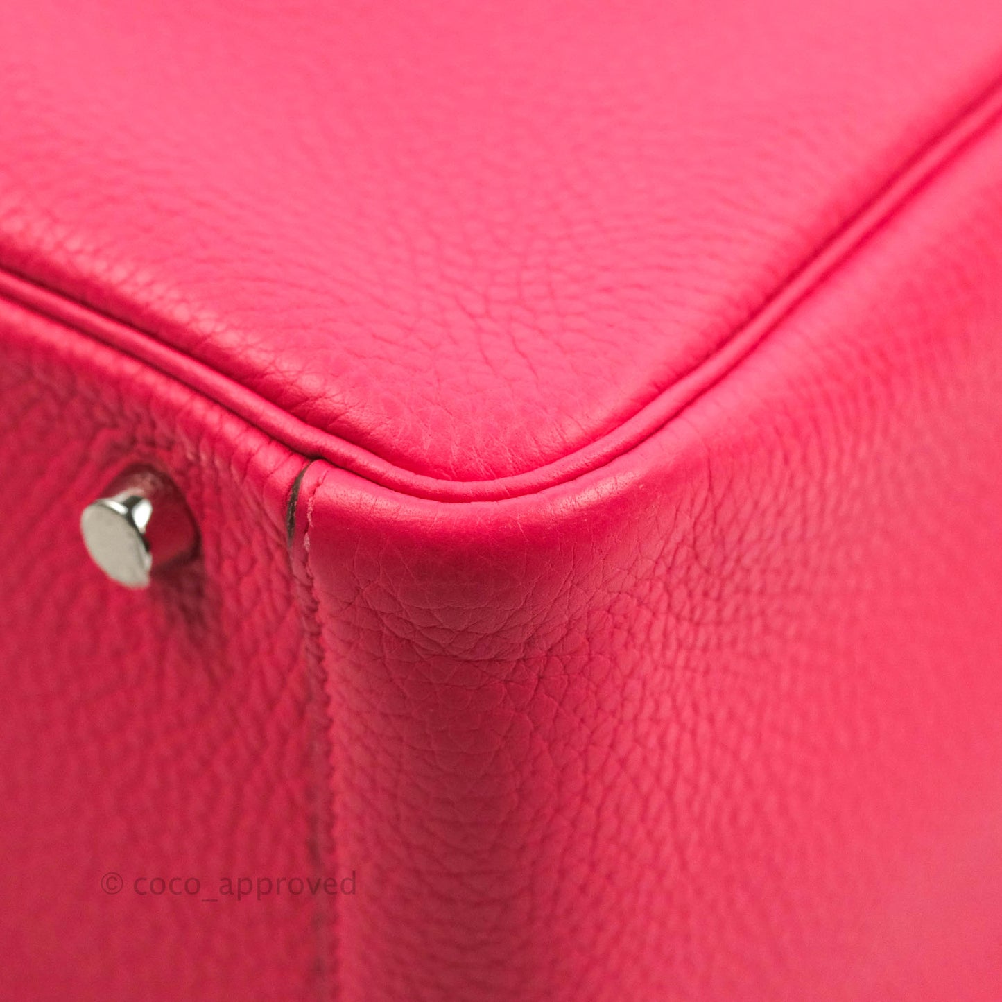 Hermès Lindy 30 Rose Extreme Clemence Palladium Hardware