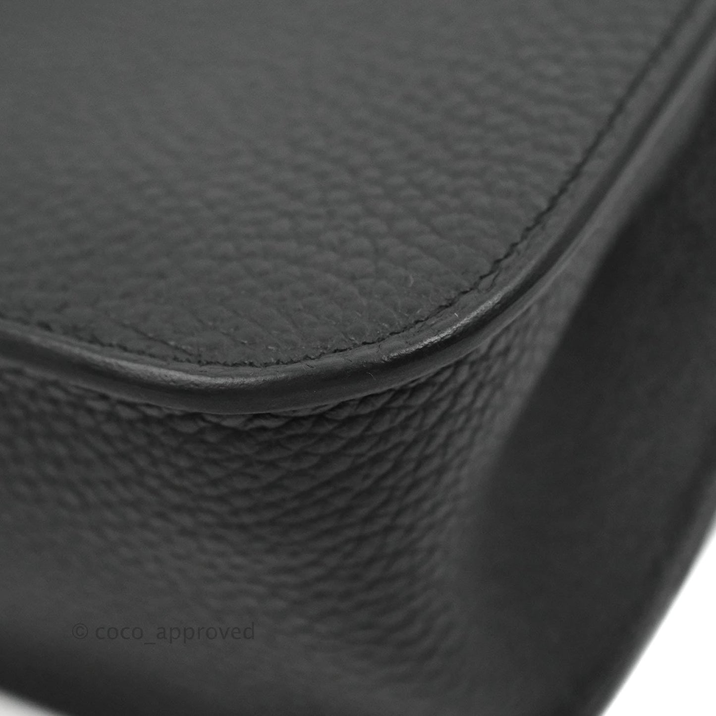 Hermès Halzan 25 Black Gold Hardware With Twilly