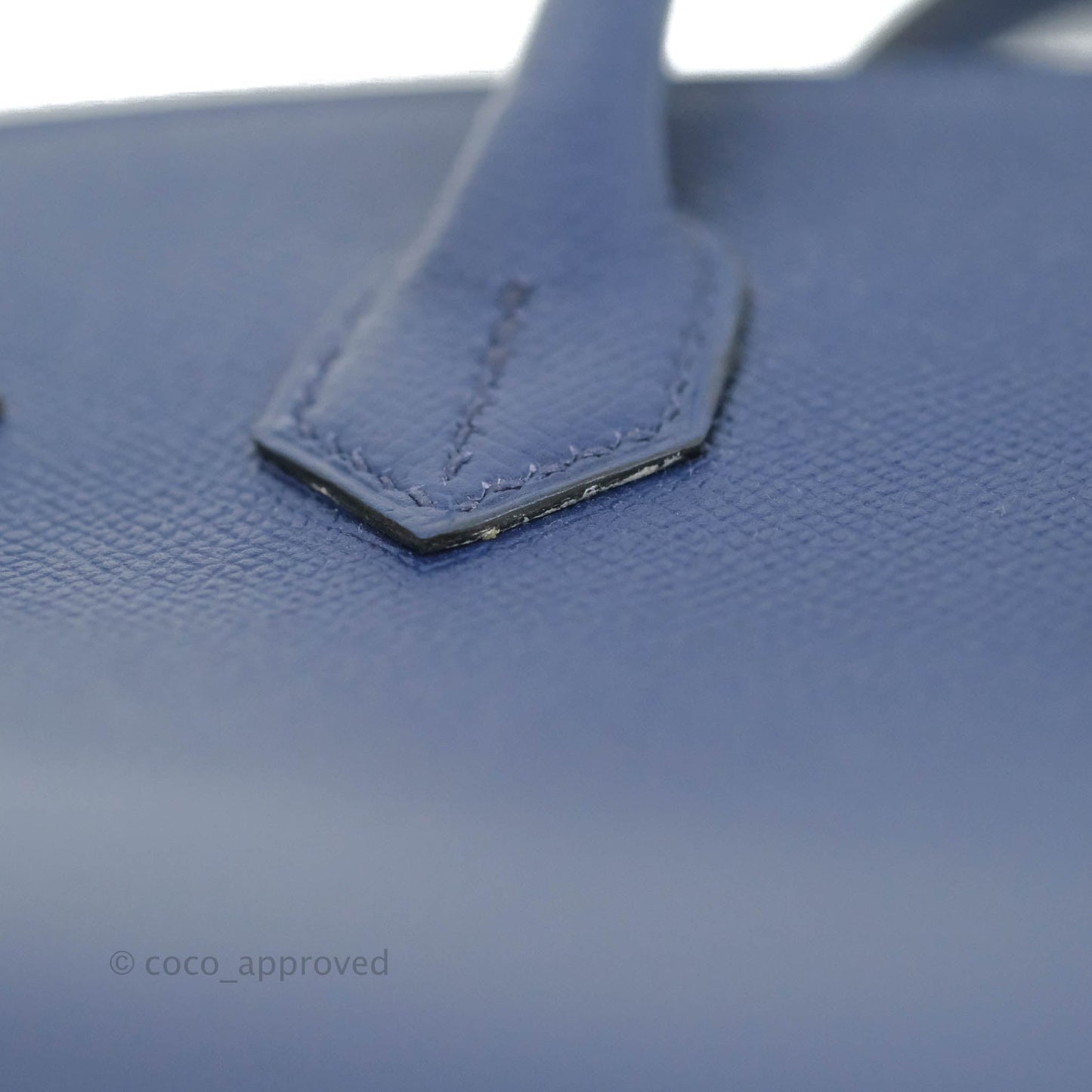 Hermès Birkin 30 Blue Sapphire Epsom Palladium Hardware
