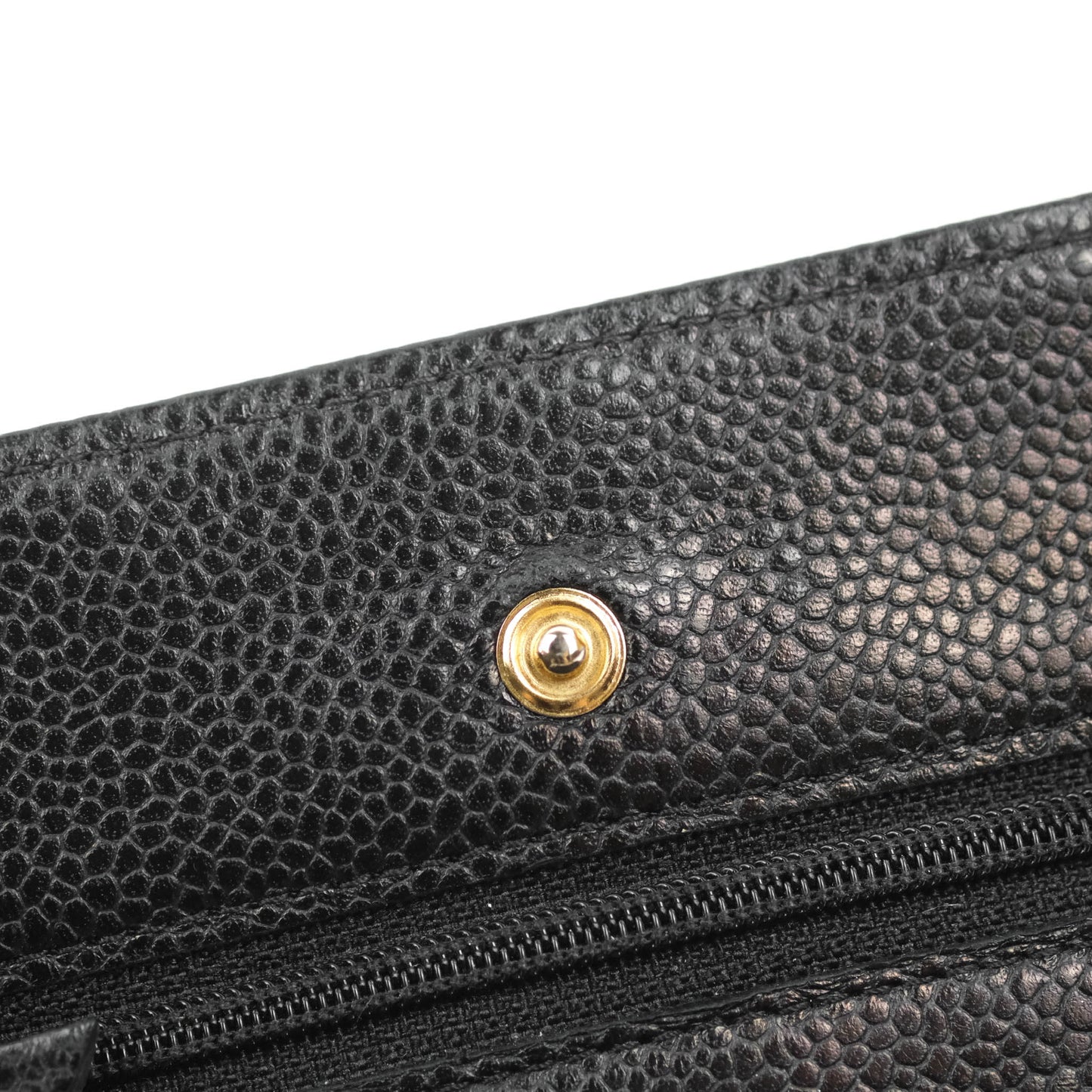 Chanel Quilted Classic WOC Black Caviar Gold Hardware