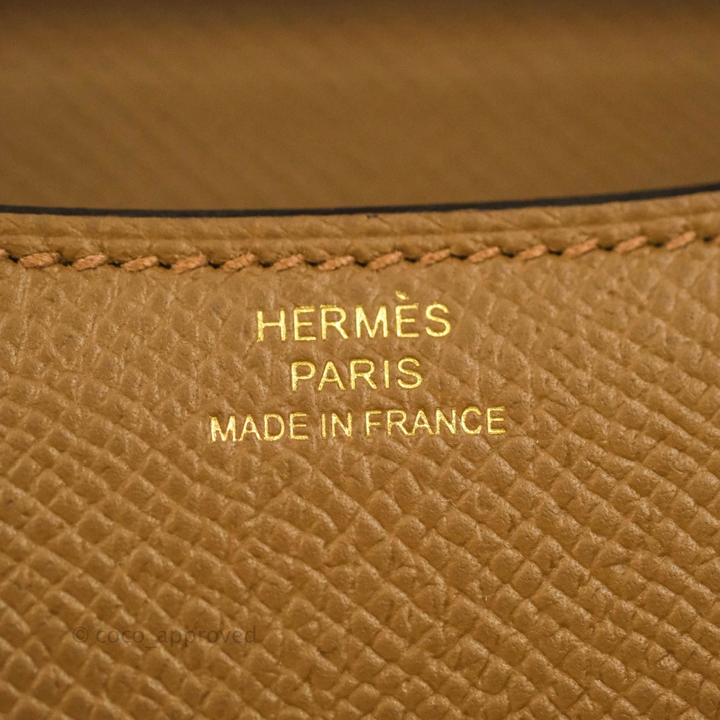 Hermès Constance Mini 18cm Alezan Epsom Gold Hardware