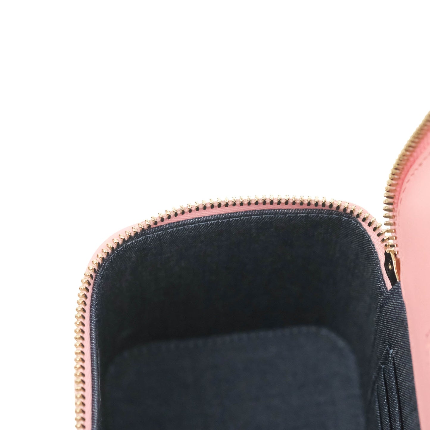 Chanel Resin Elegant Chain Vanity Case Pink Lambskin Gold Hardware