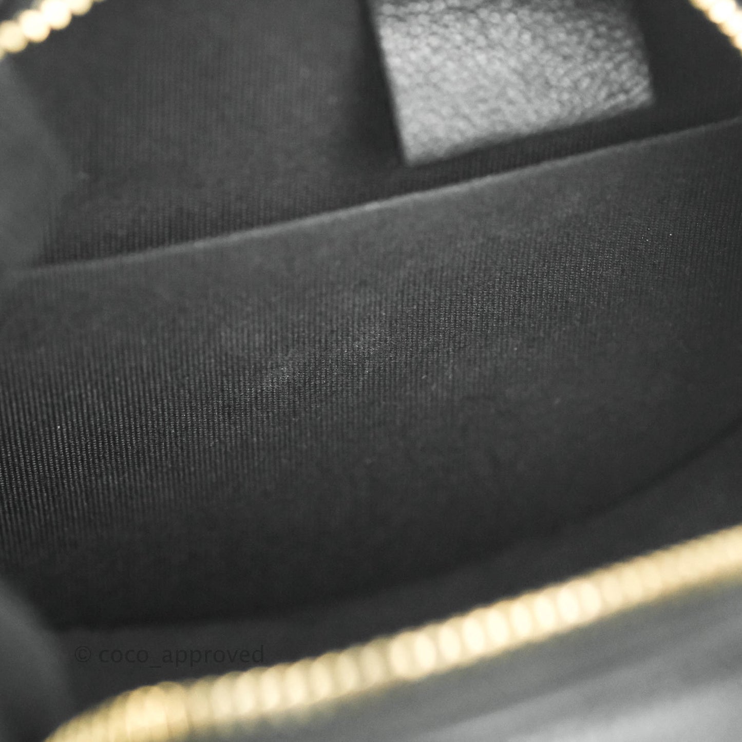 Chanel Quilted Filigree Chain Around Circle Bag Black Lambskin Aged Gold Hardware