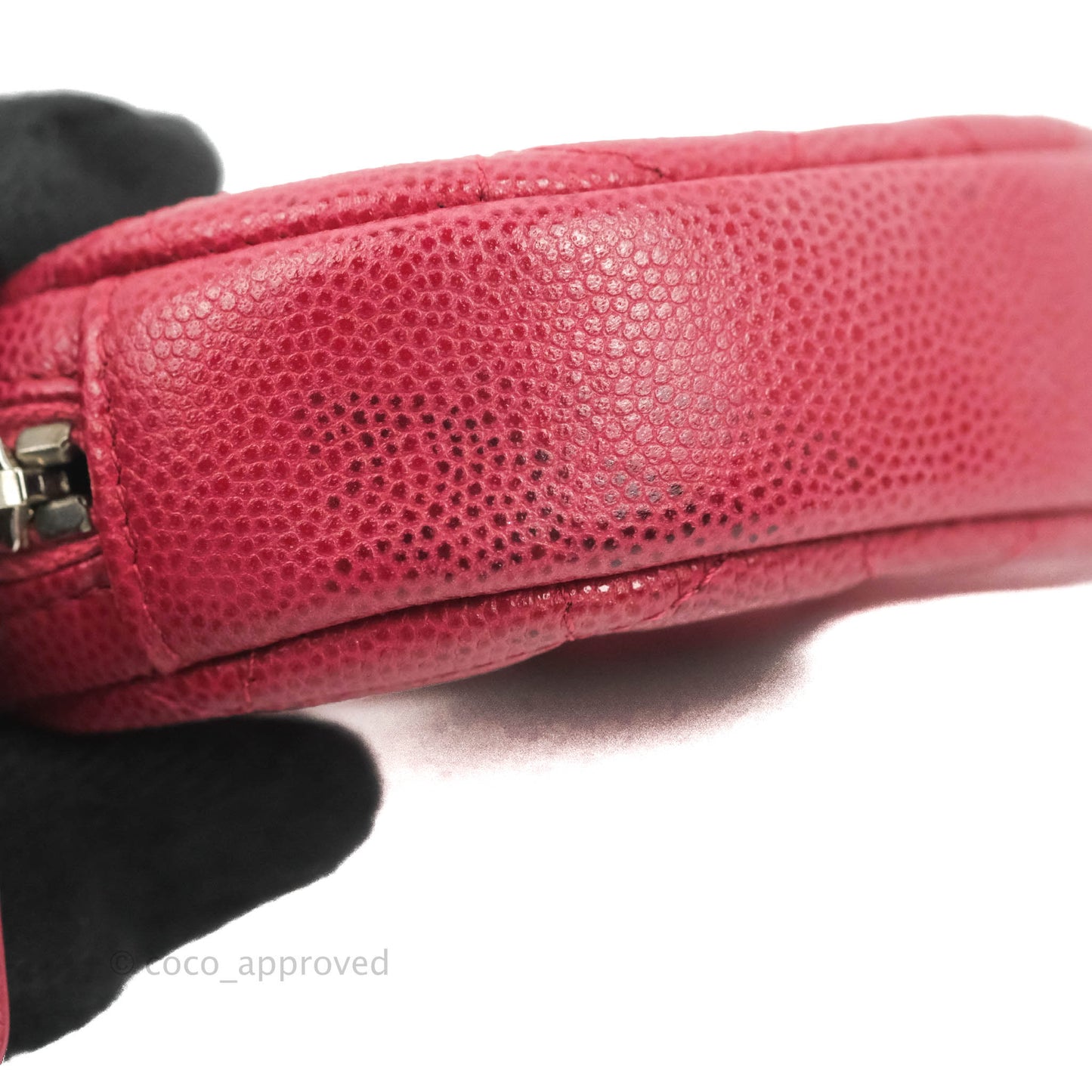 Chanel Red Round Coin Purse