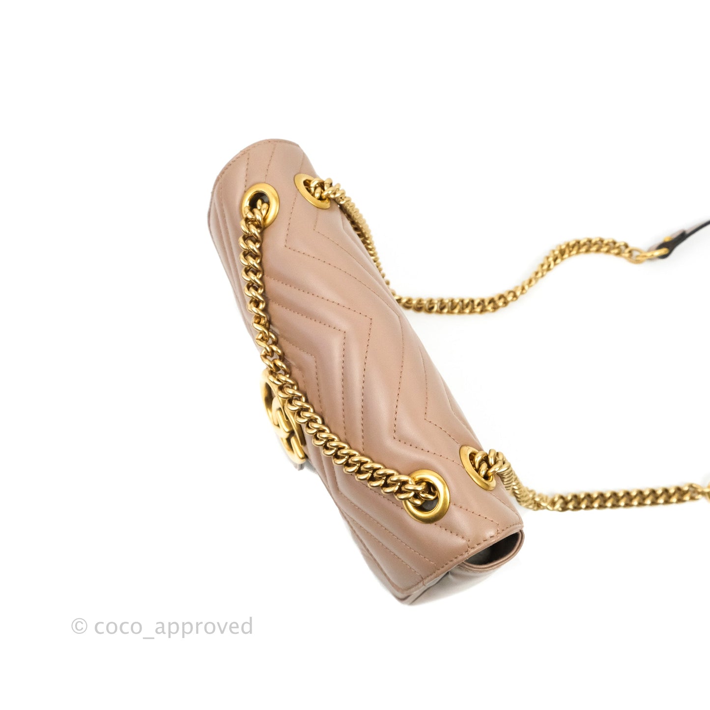 Gucci GG Marmont Matelassé Leather Small Bag Dusty Pink