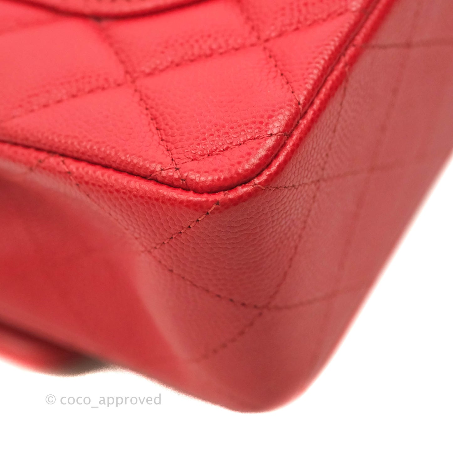 Chanel Classic Small S/M Flap Red Caviar Gold Hardware