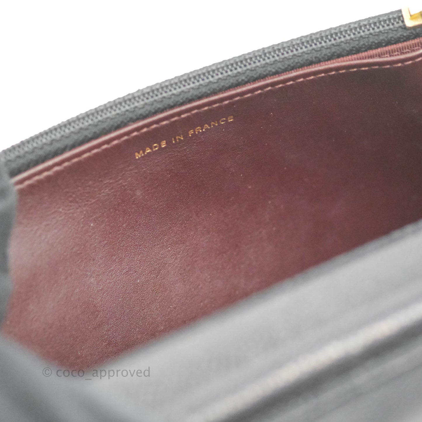 Chanel Quilted Classic WOC Black Caviar Gold Hardware