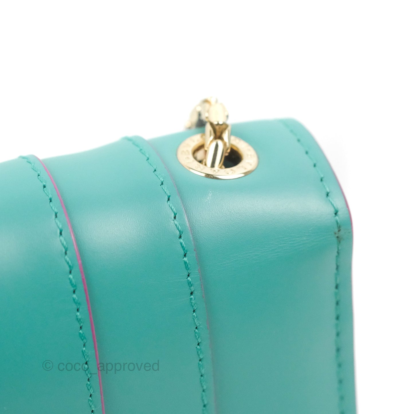 Bvlgari Serpenti Forever Small Crossbody Bag Green Gold Hardware