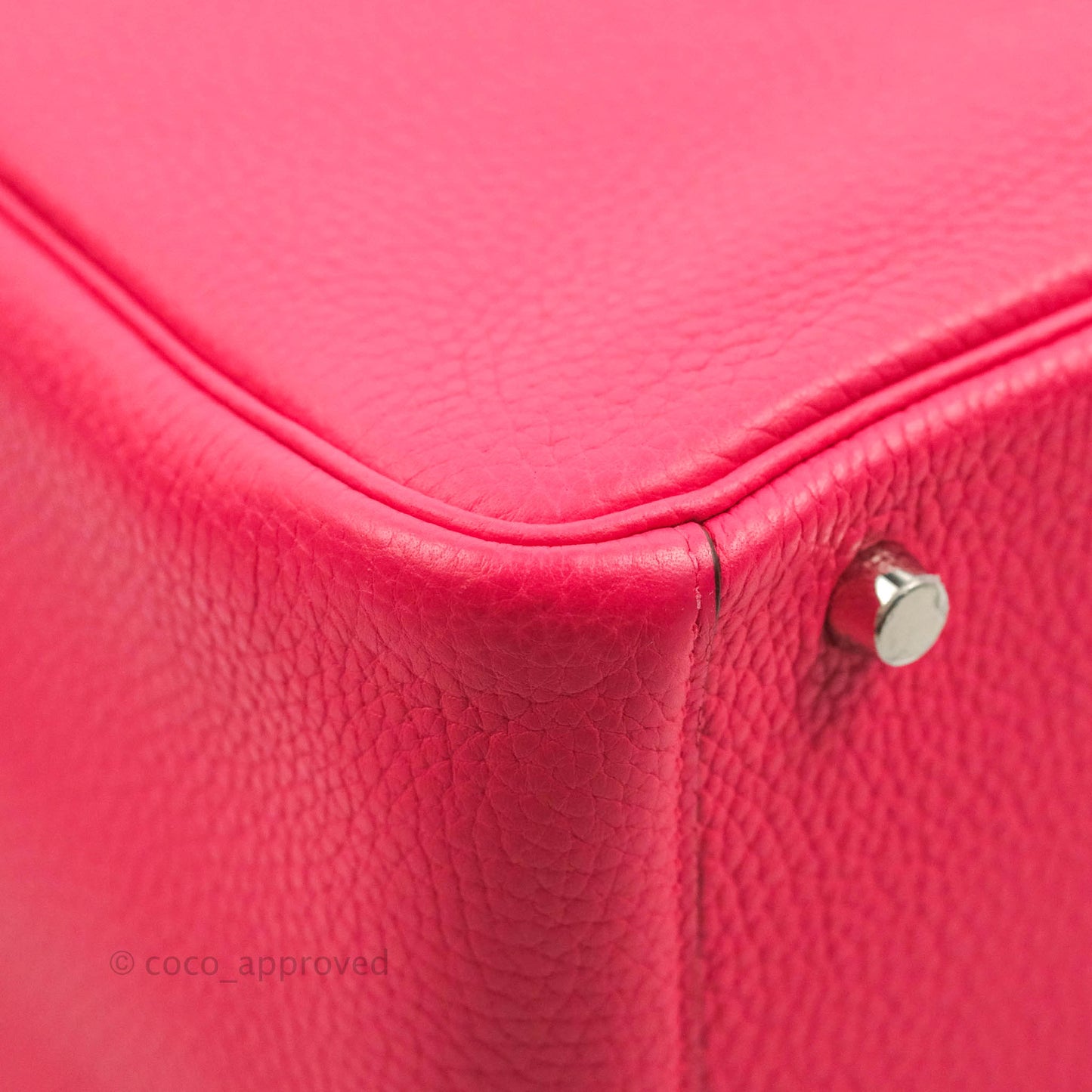 Hermès Lindy 30 Rose Extreme Clemence Palladium Hardware
