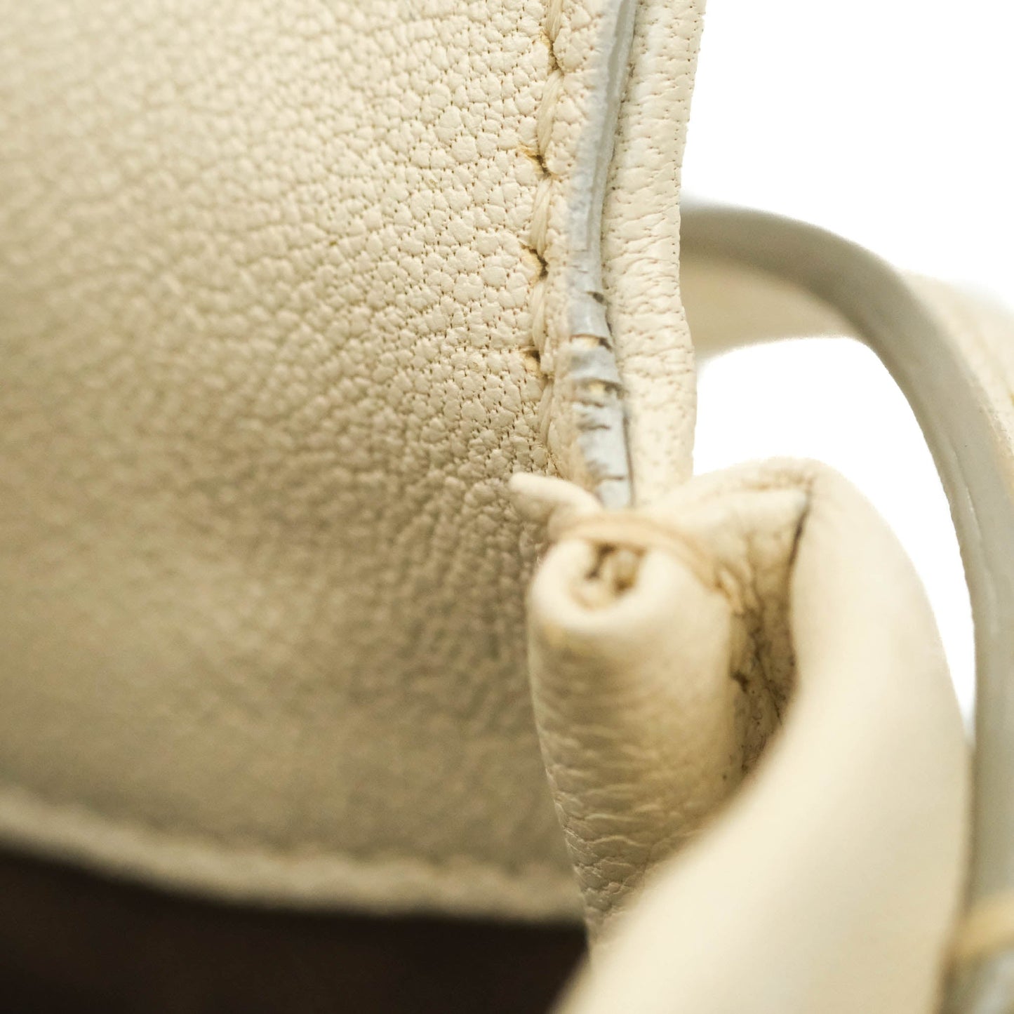 Chanel Flat Quilted Mini Flap Bag Ivory Calfskin Gold Hardware