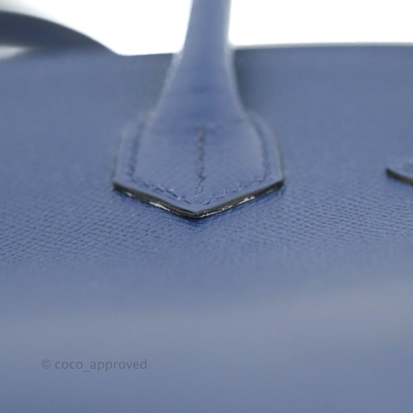 Hermès Birkin 30 Blue Sapphire Epsom Palladium Hardware