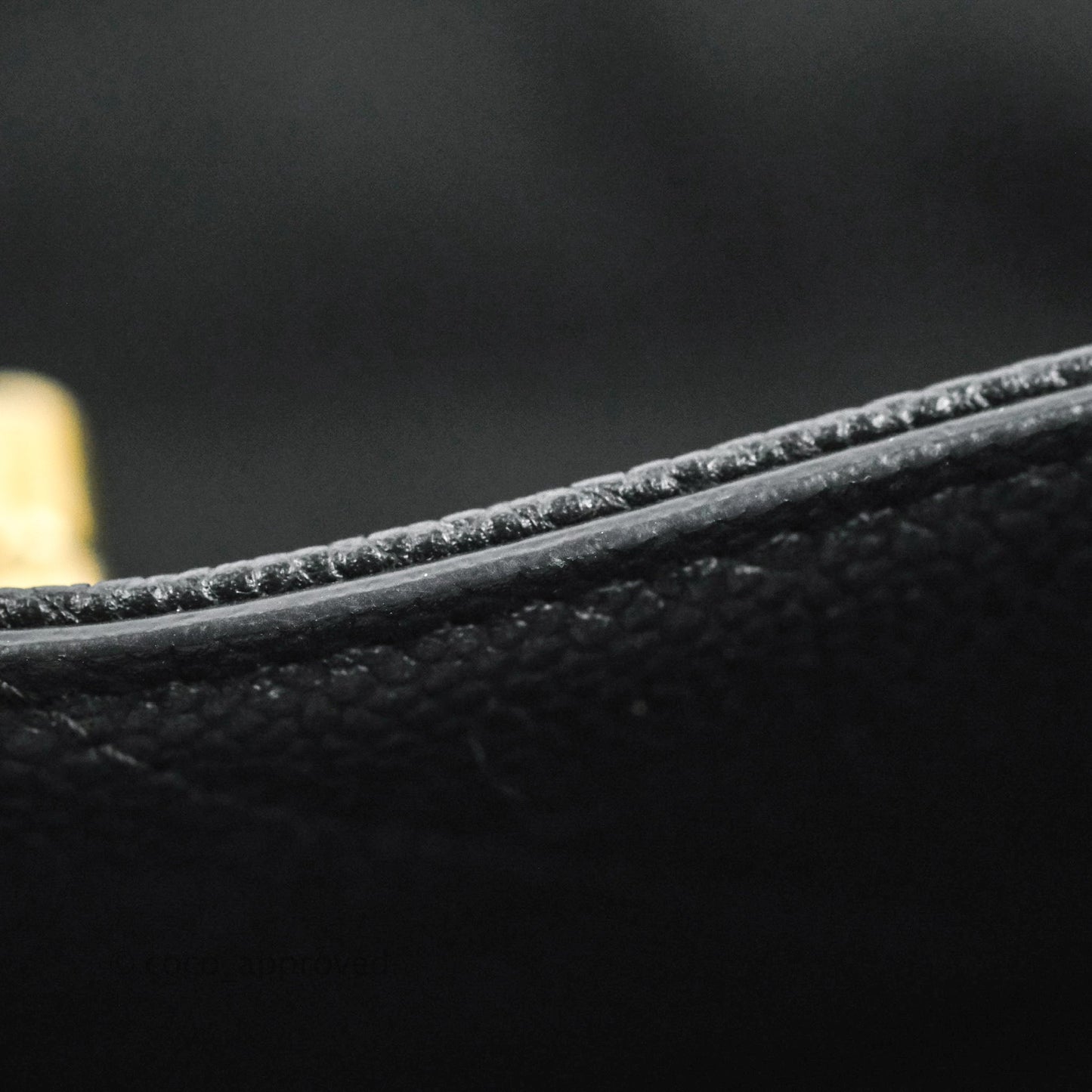 Chanel Quilted Shopping Tote Black Caviar Aged Gold Hardware 18C