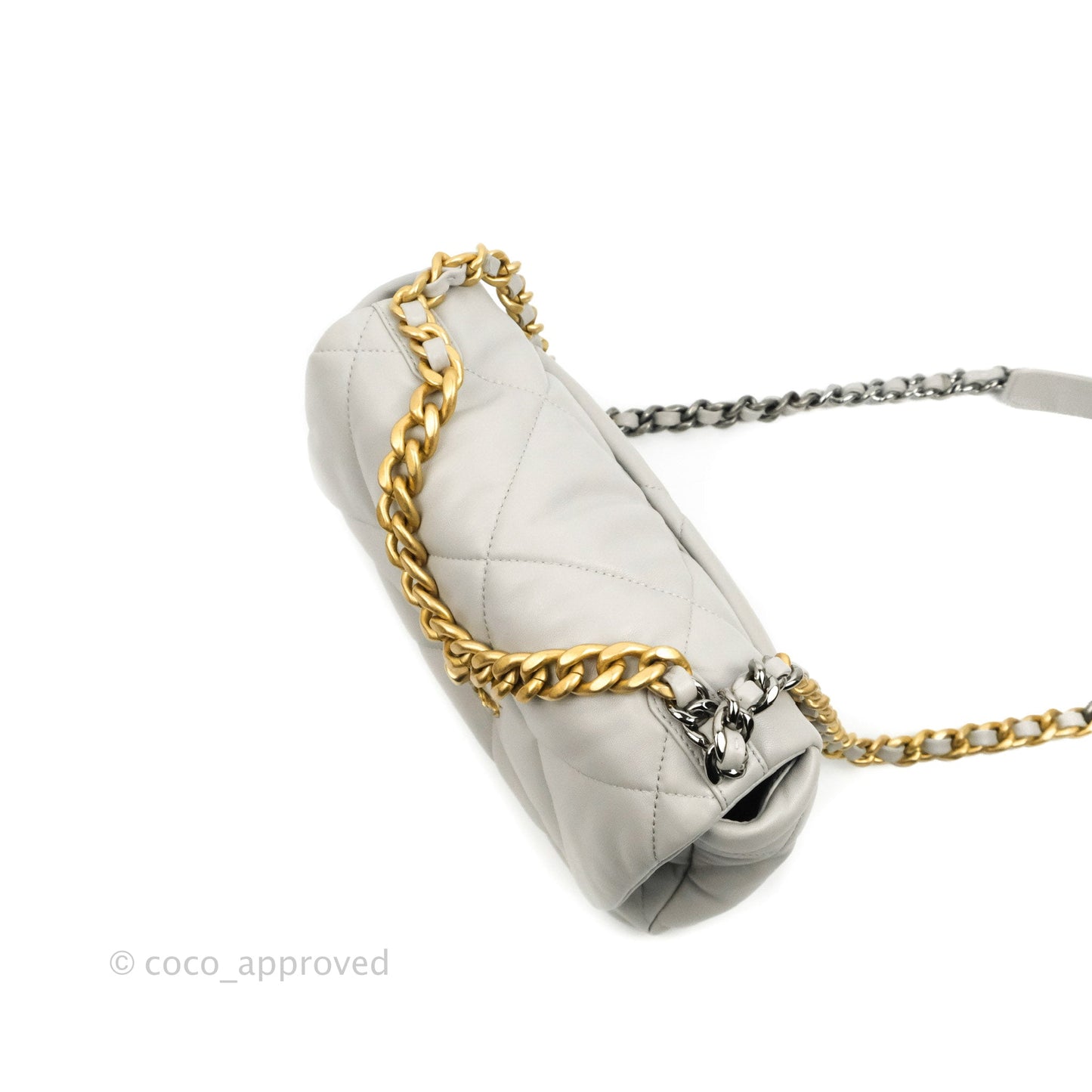 Chanel 19 Small Grey Mixed Hardware 21A