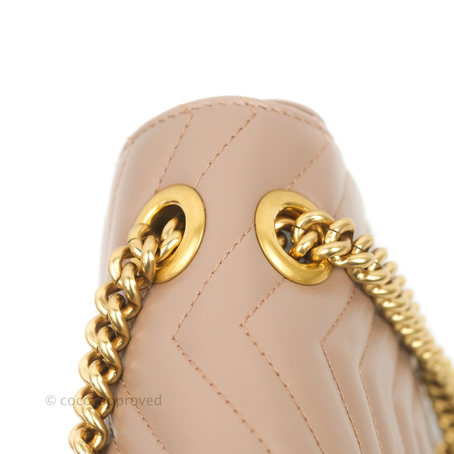 Gucci GG Marmont Matelassé Leather Small Bag Dusty Pink