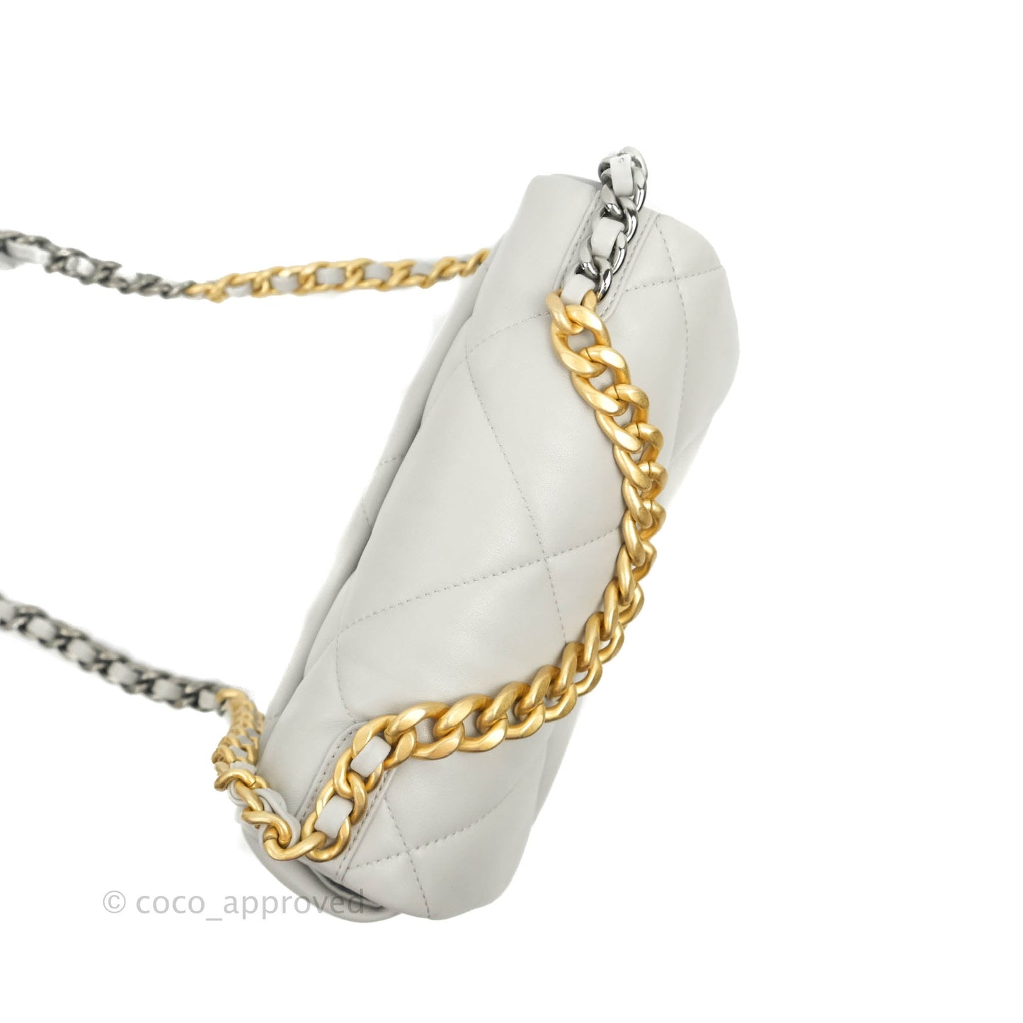 Chanel 19 Small Grey Mixed Hardware 21A