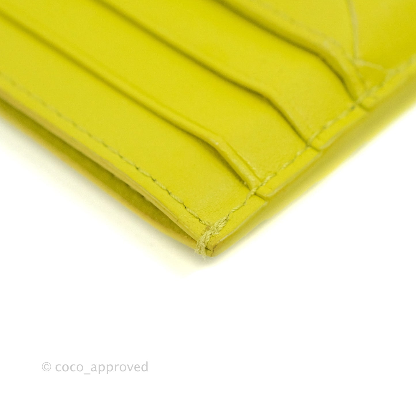 Bottega Veneta Intrecciato Card Holder Kiwi