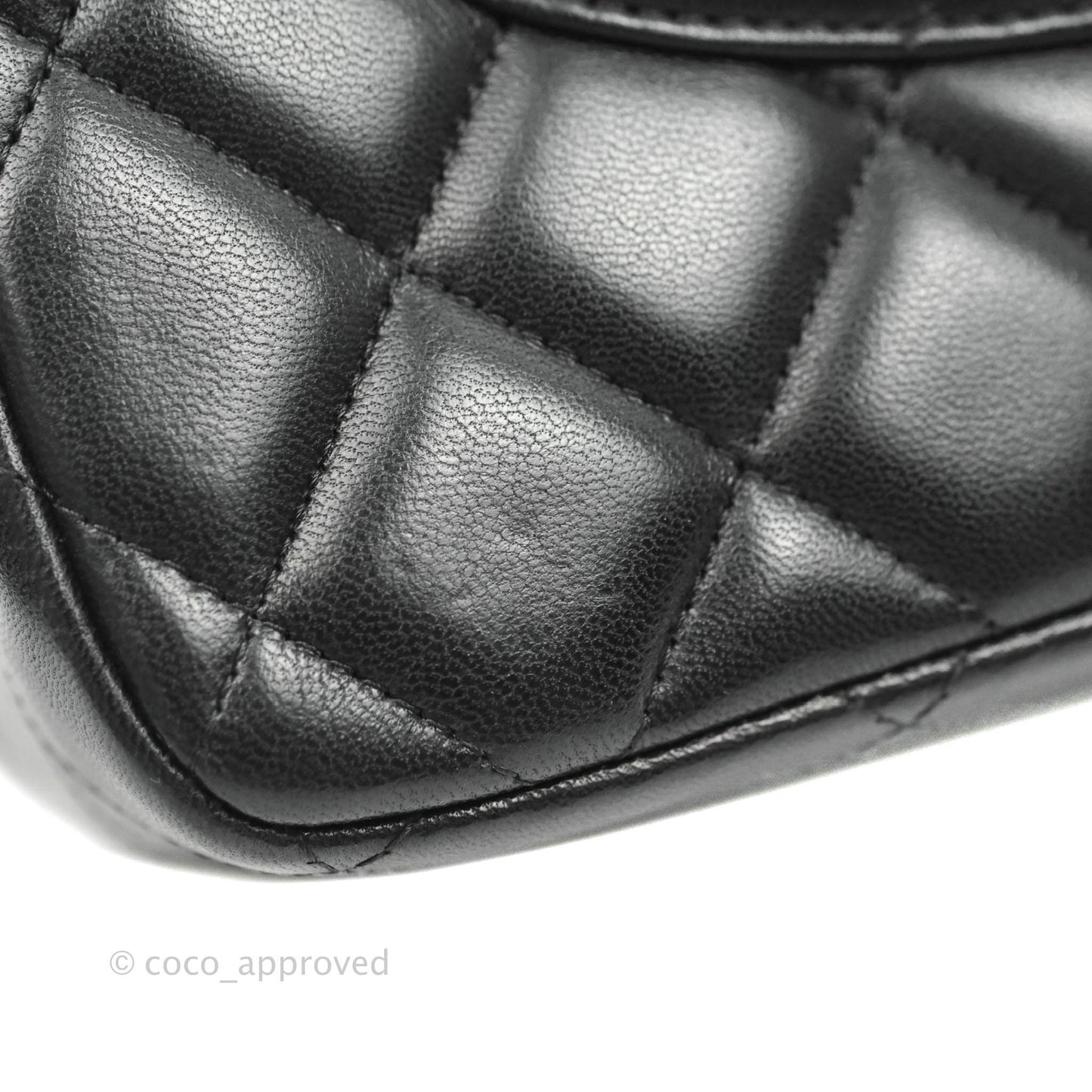 Chanel Jumbo Double Flap Black Lambskin Silver Hardware⁣⁣