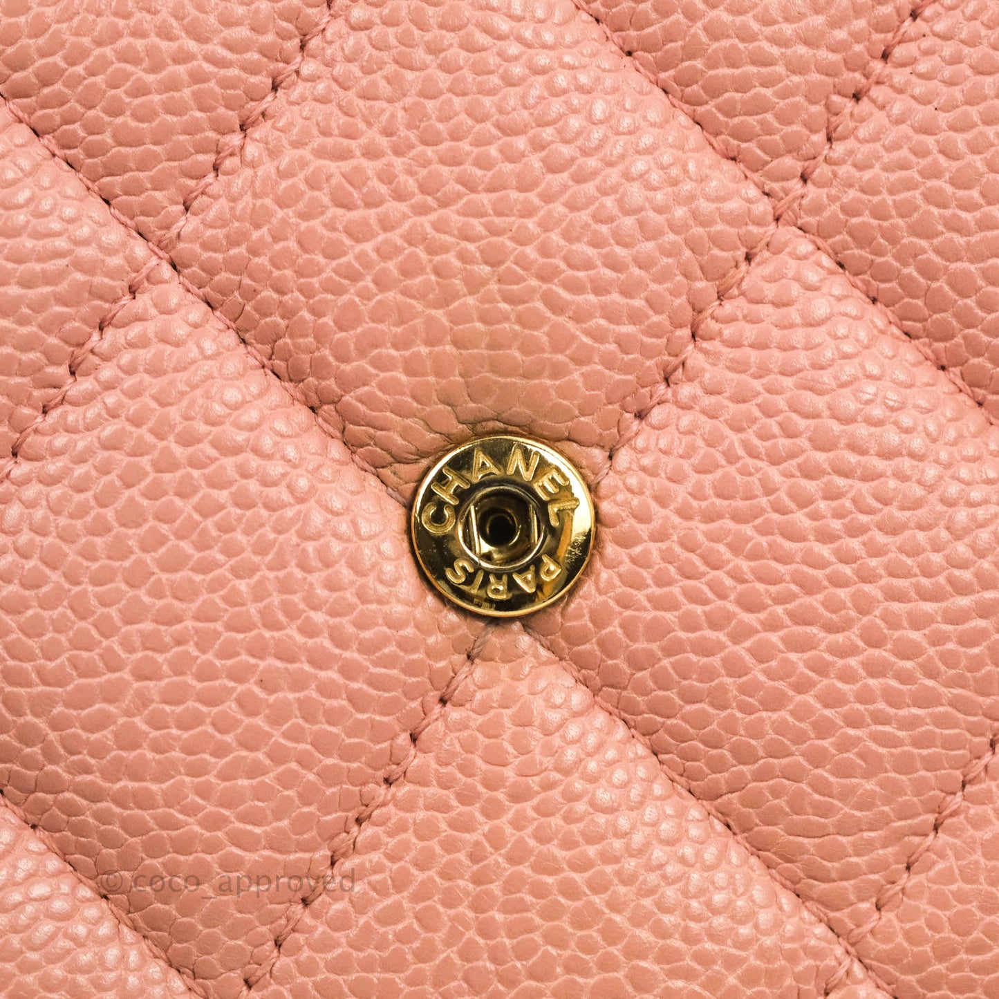 Chanel Quilted Boy Flap Long Wallet Pink Caviar Aged Gold Hardware