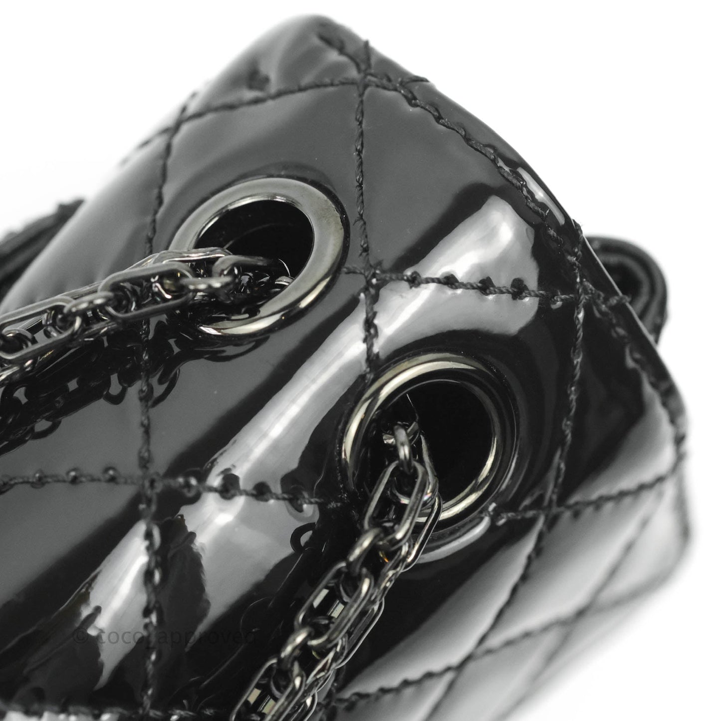 Chanel Quilted Mini Reissue 224 So Black Patent