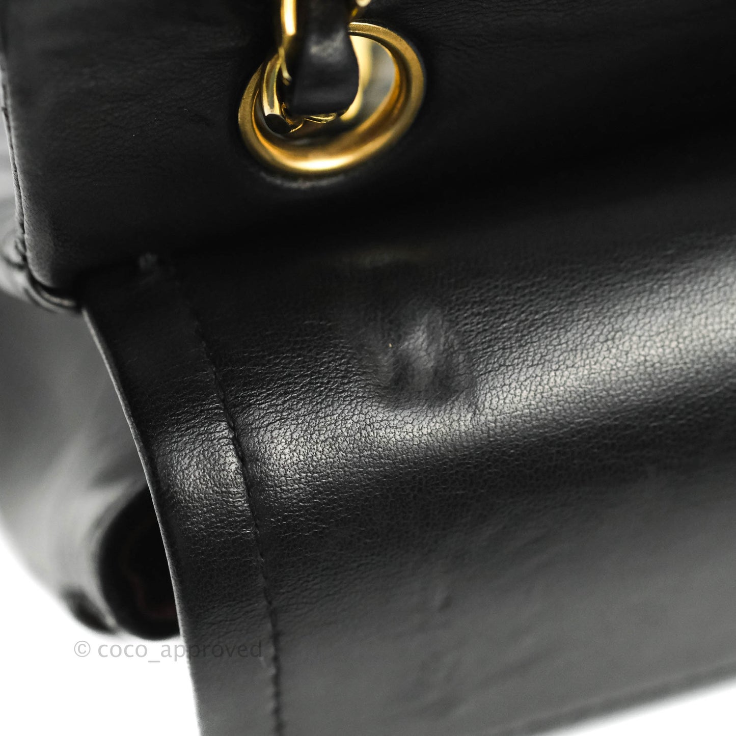 Chanel Classic Vintage Small S/M Flap Black Lambskin 24K Gold Hardware