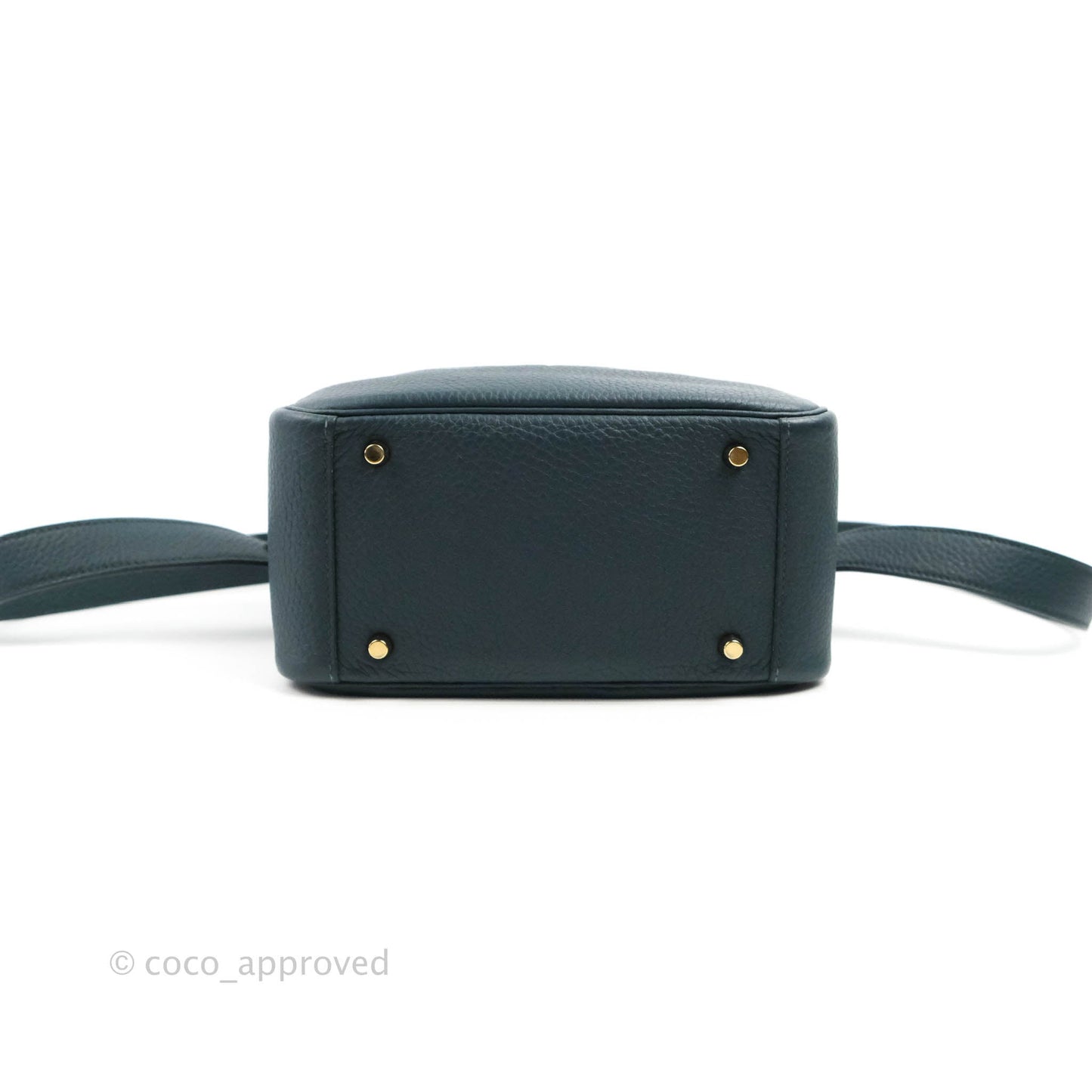 Hermès Mini Lindy 20 Vert Cypres Clemence Gold Hardware