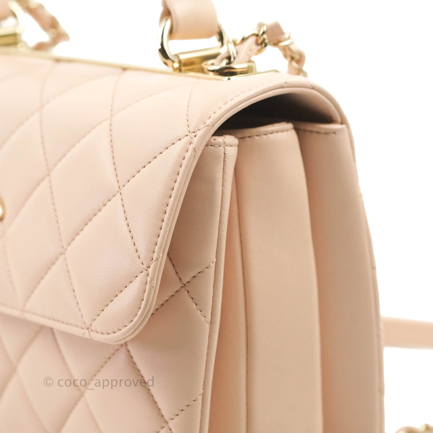 Chanel Small Trendy CC Light Pink Lambskin Gold Hardware