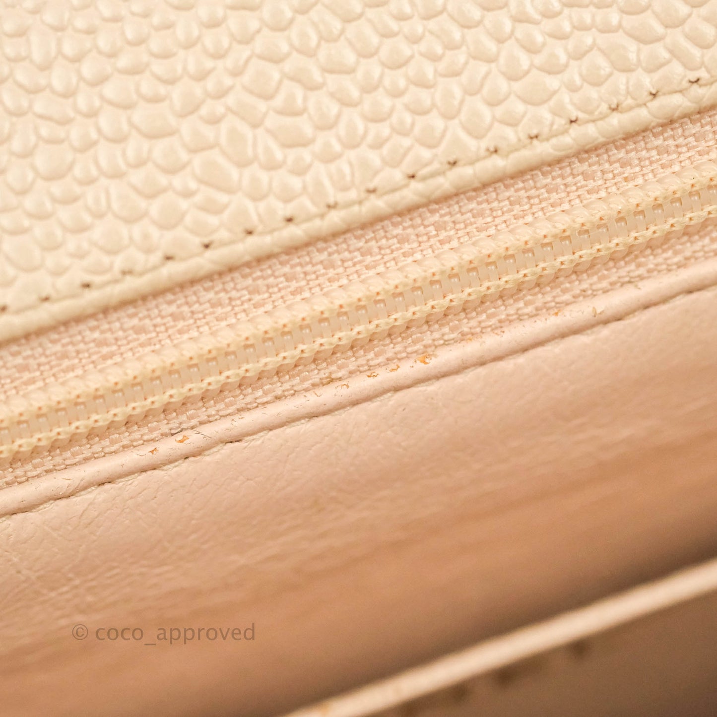 Chanel Vintage CC Large Square Shoulder Bag Dusty Pink Caviar 24K Gold Hardware