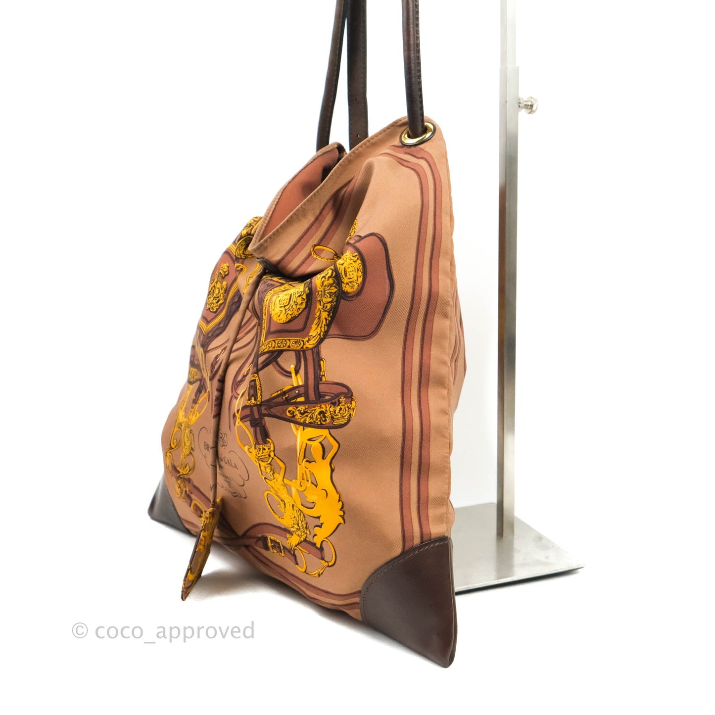 Hermès Silk City Tote Bag Marron