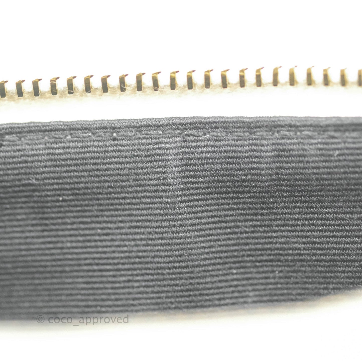 Saint Laurent Envelope Zip Pouch Ivory Caviar Gold Hardware