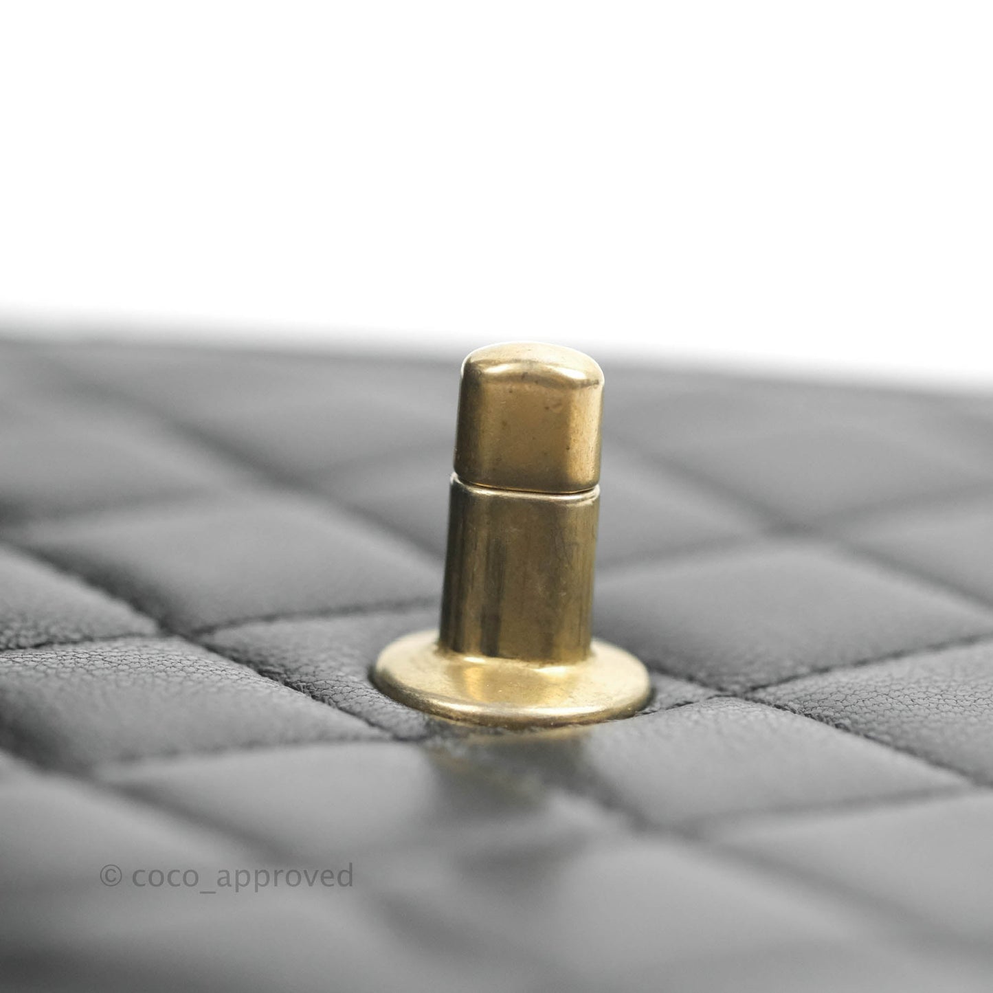 Chanel Quilted Chic Pearls Flap Black Goatskin Aged Gold Hardware